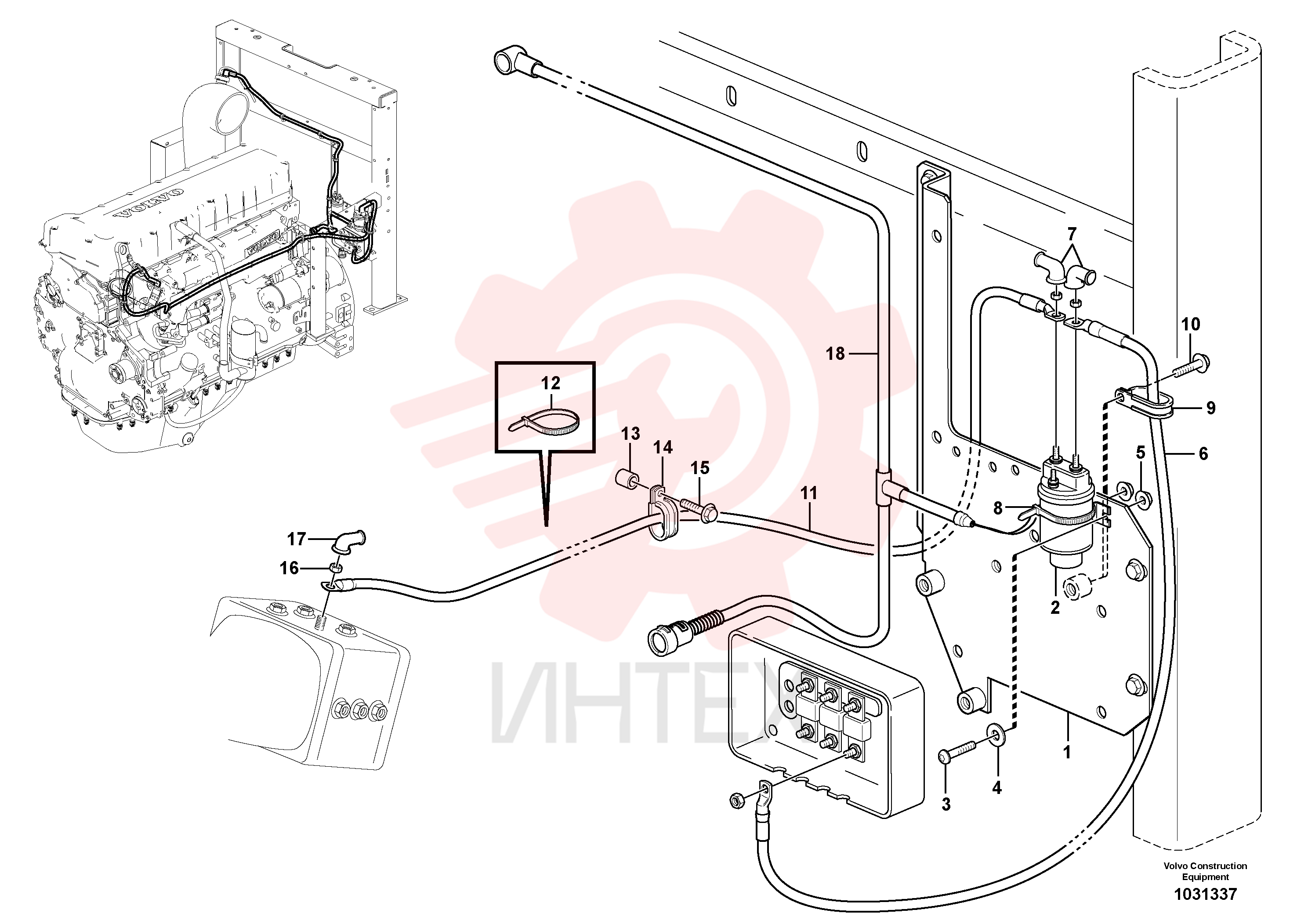 Flange screw VOE 13946173