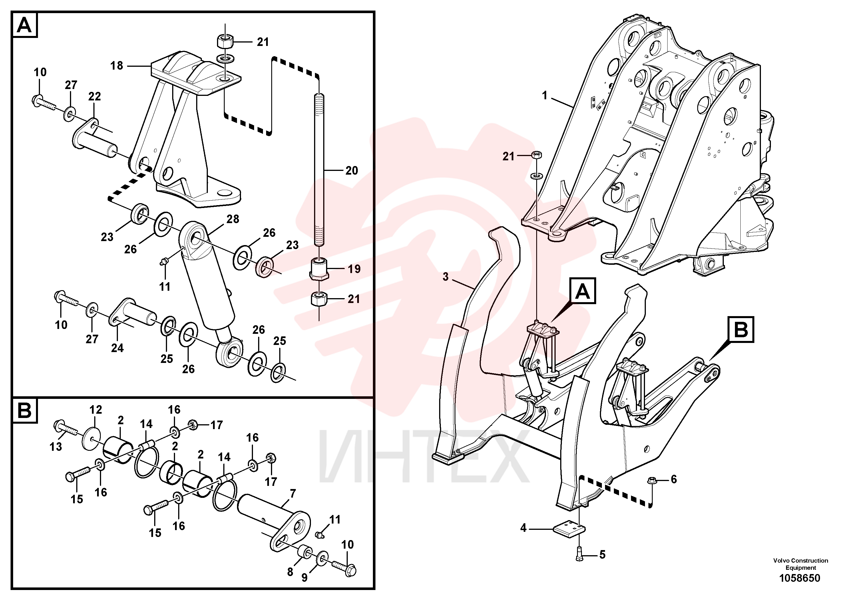 Front frame VOE 11438937