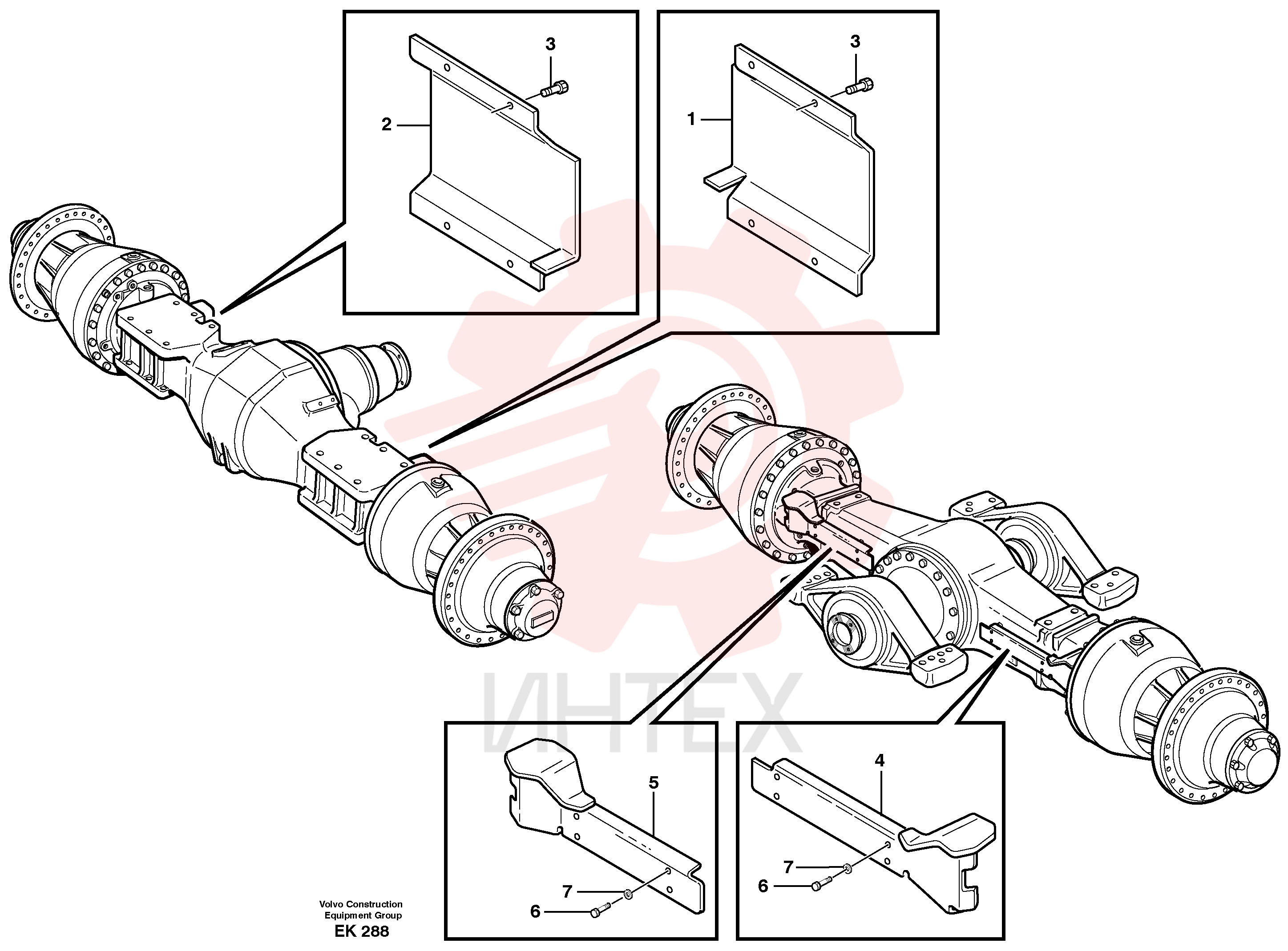 Protecting plate VOE 15177631