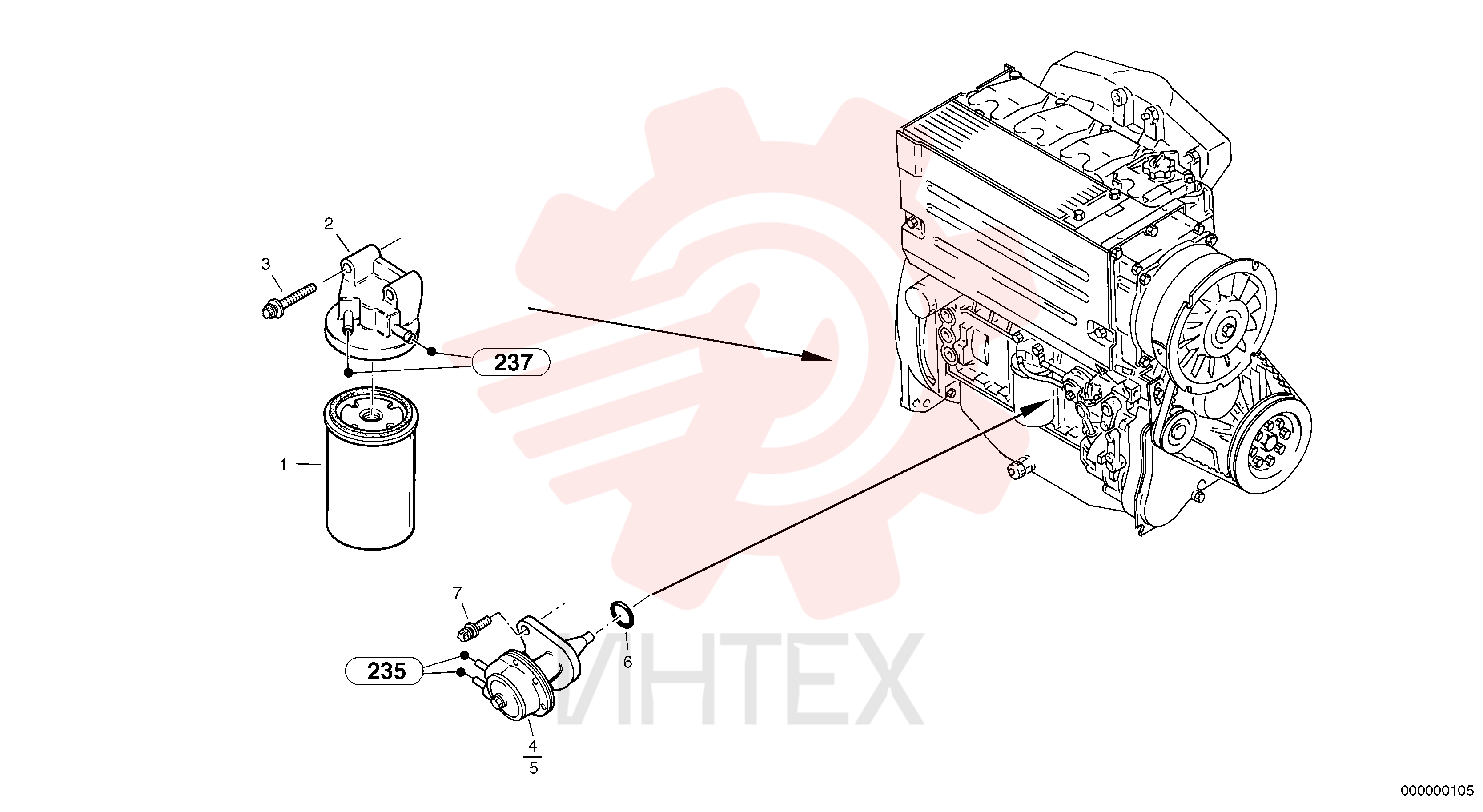 Фильтр топливный ZM 2905303 (1)