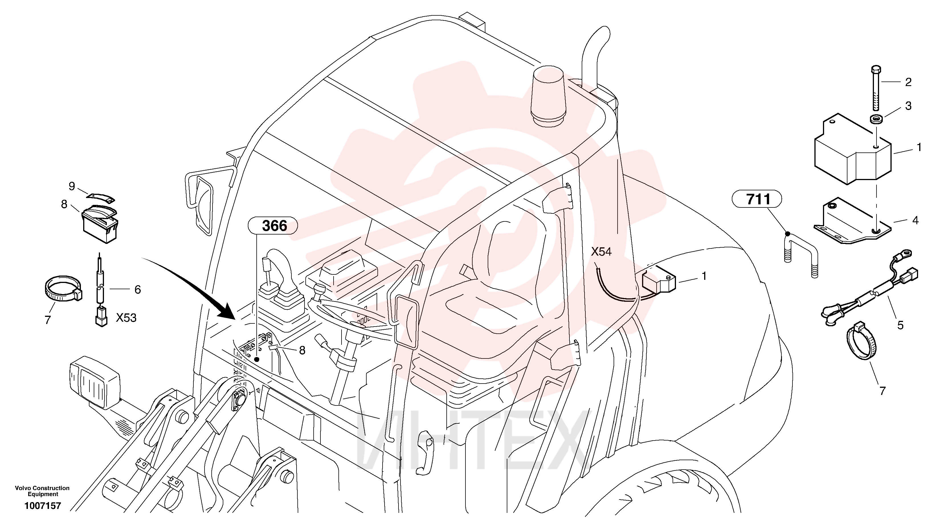 Reversing warning unit