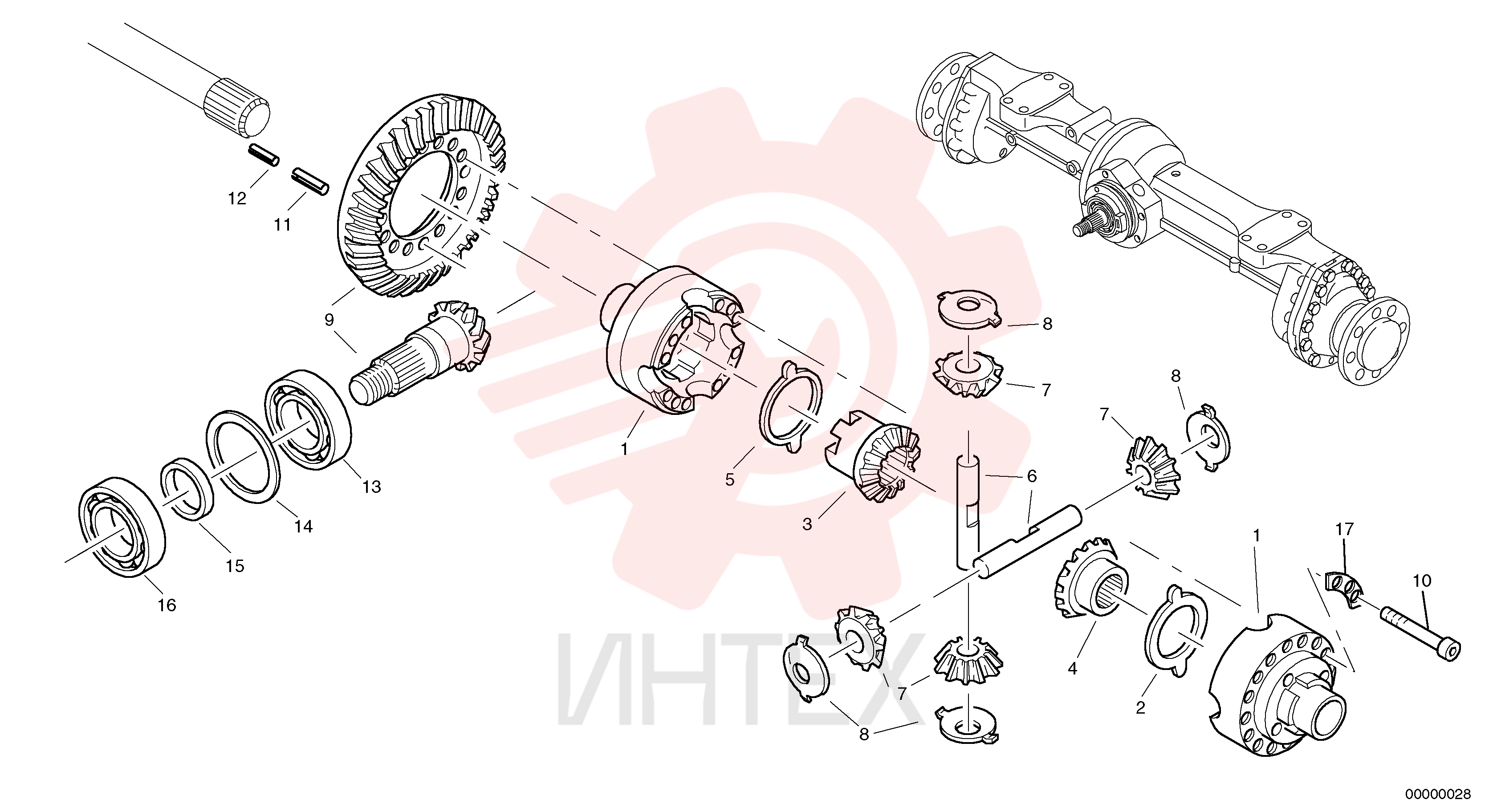 Differential housing