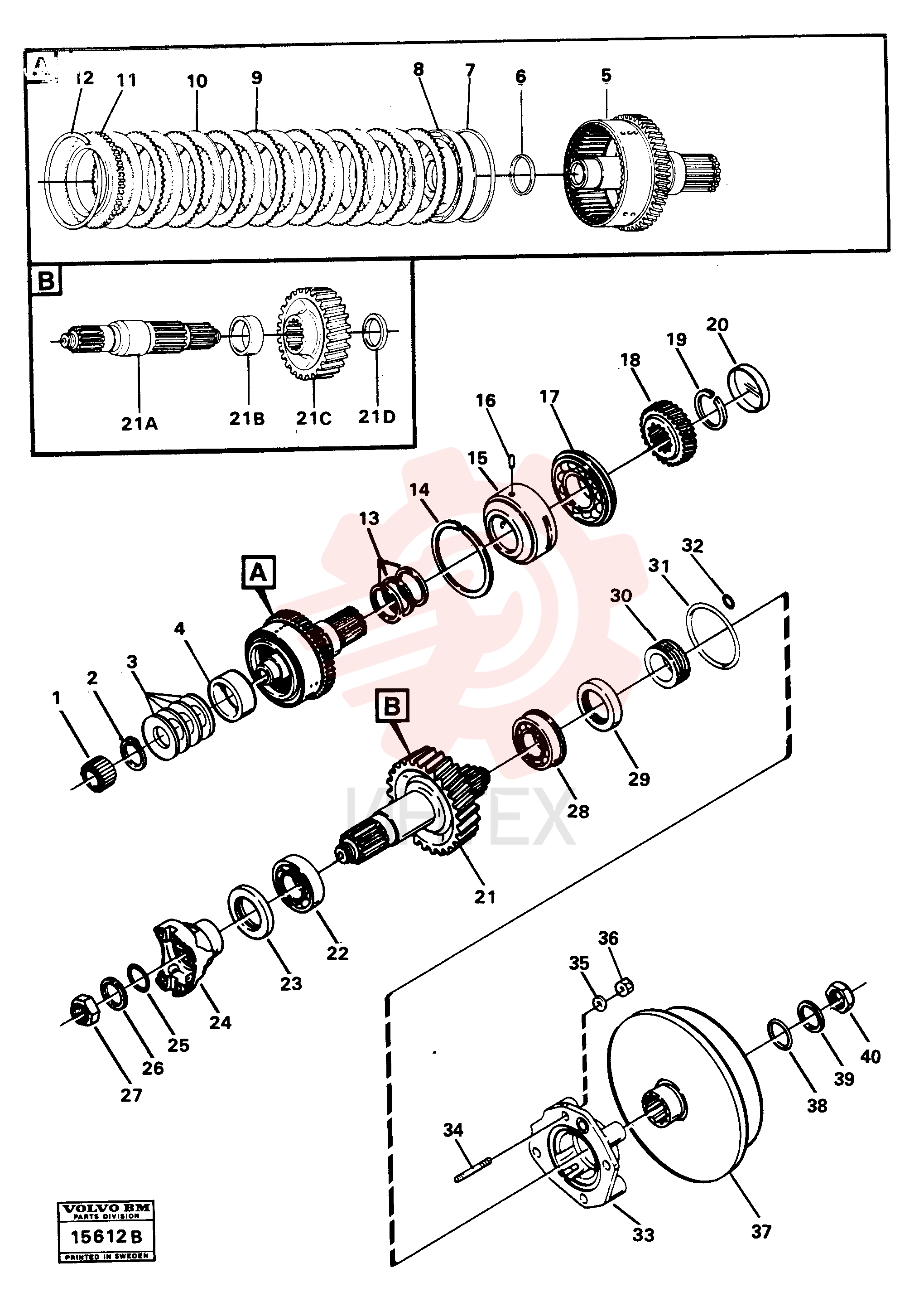 Гайка VOE 13806772