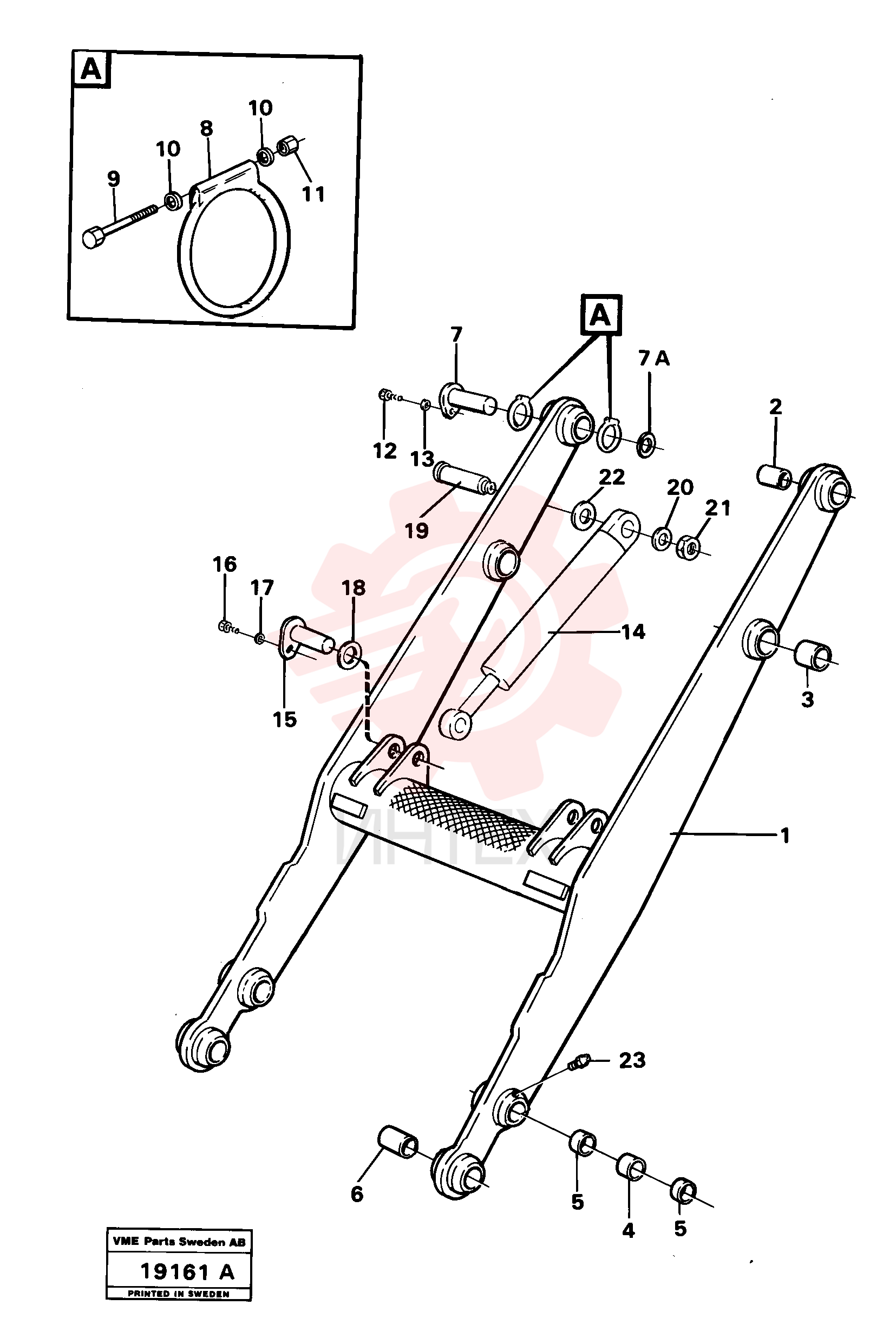 Lifting frame work