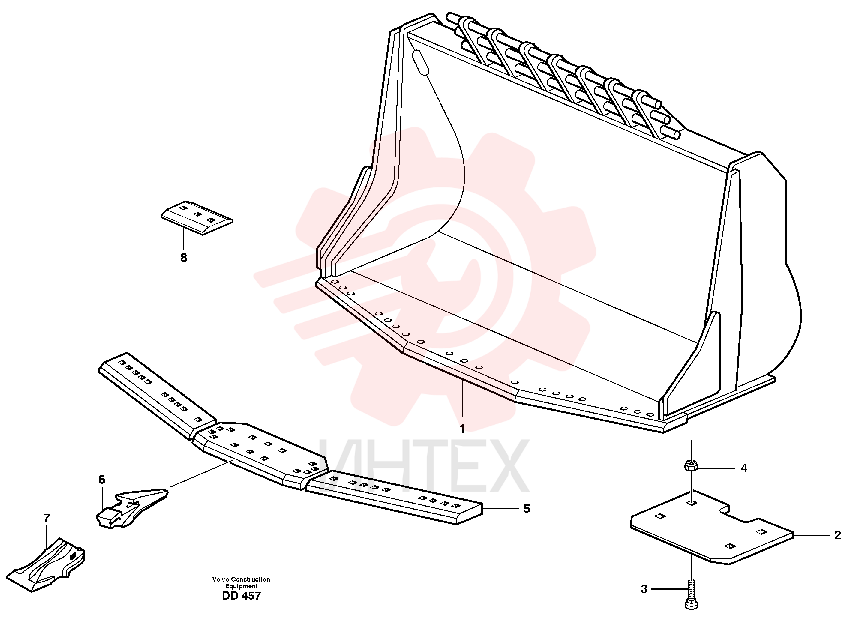 Нож ковша VOE 11111127 (2)