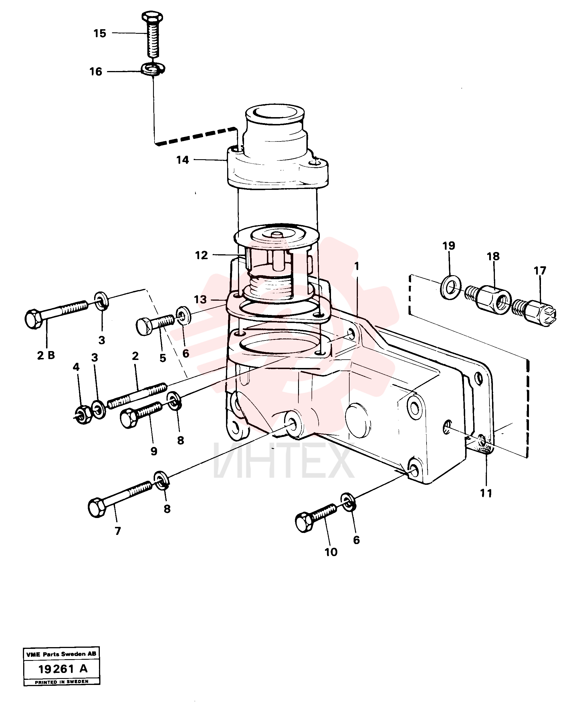 Thermostat housing VOE 11993611