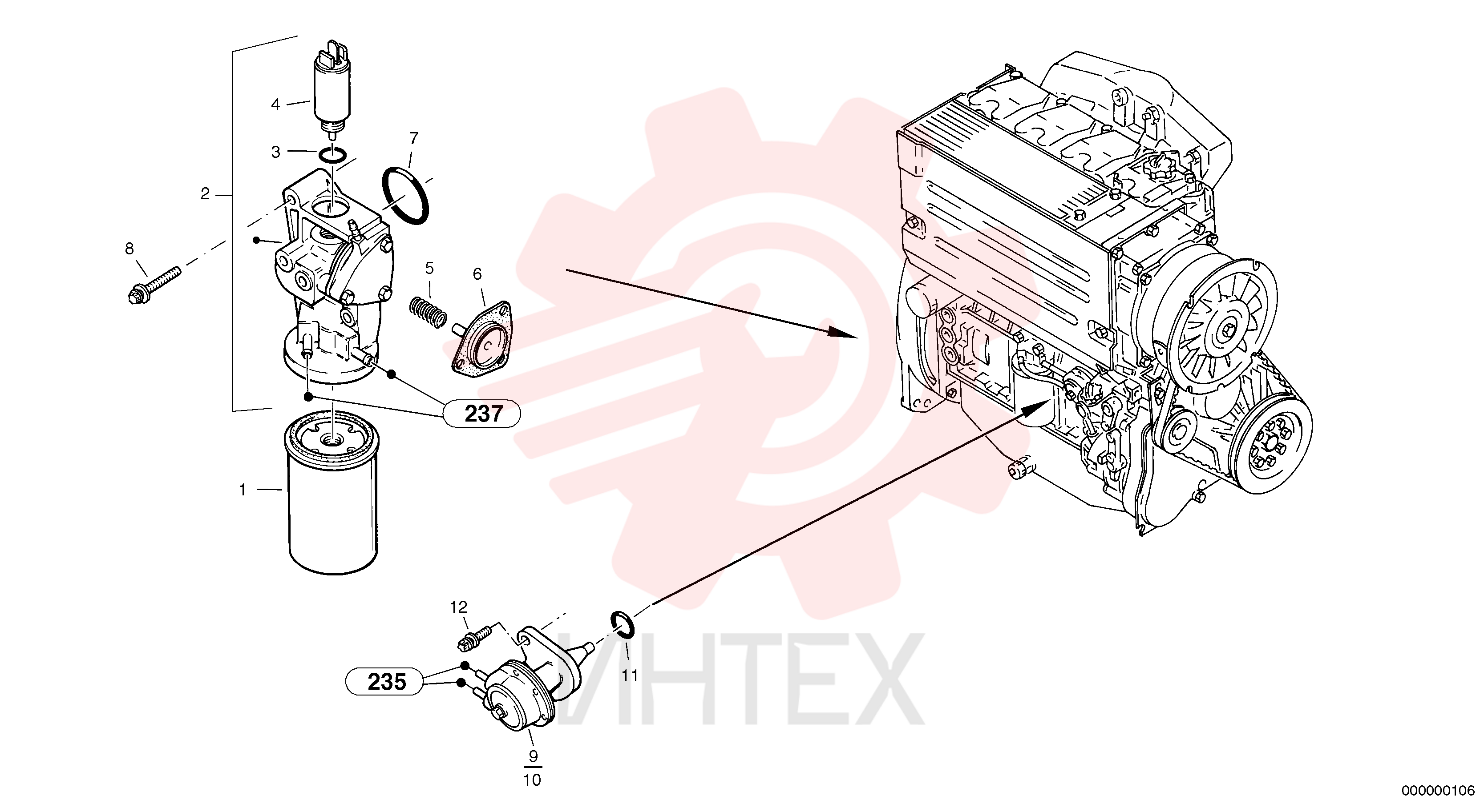 Фильтр топливный ZM 2905303 (2)