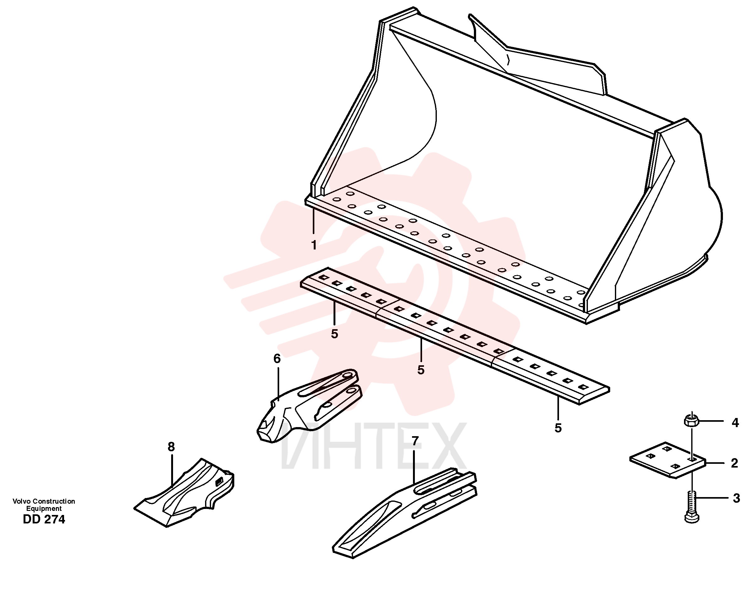 Нож ковша VOE 11010393 (4)