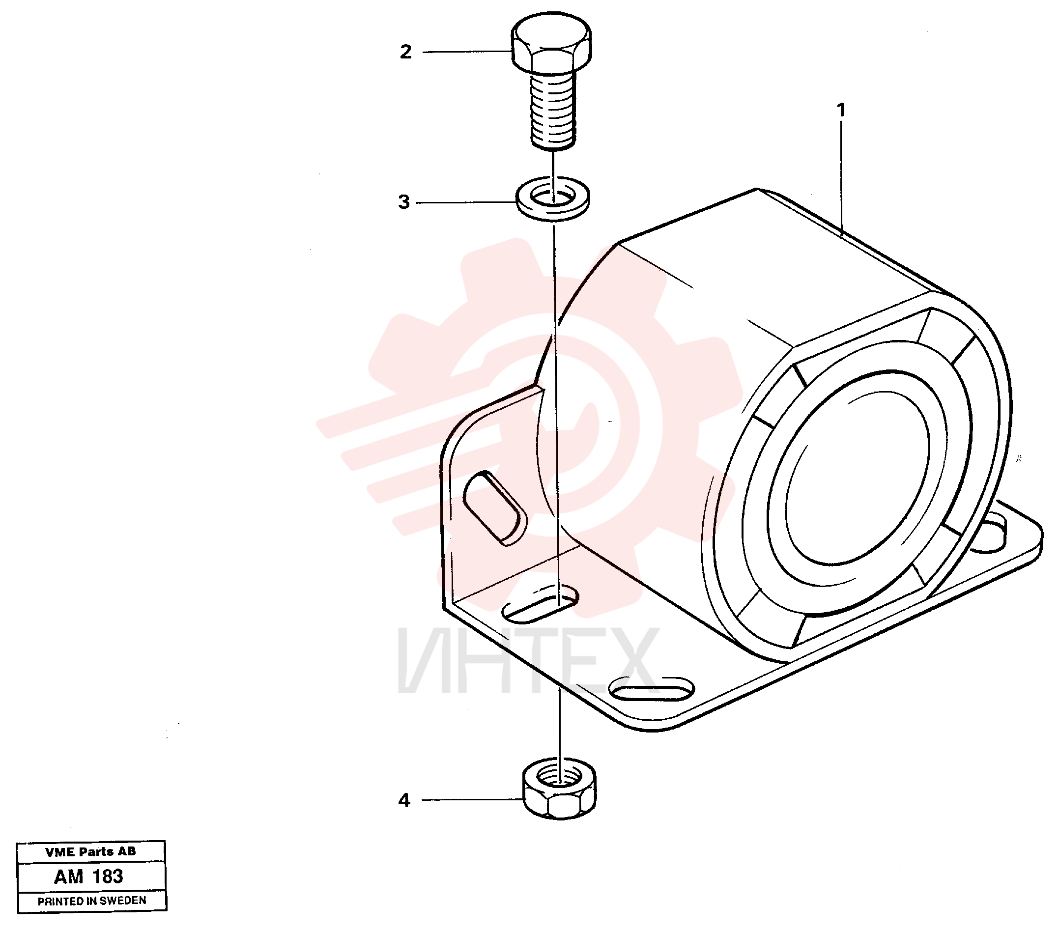 Reversing warning unit