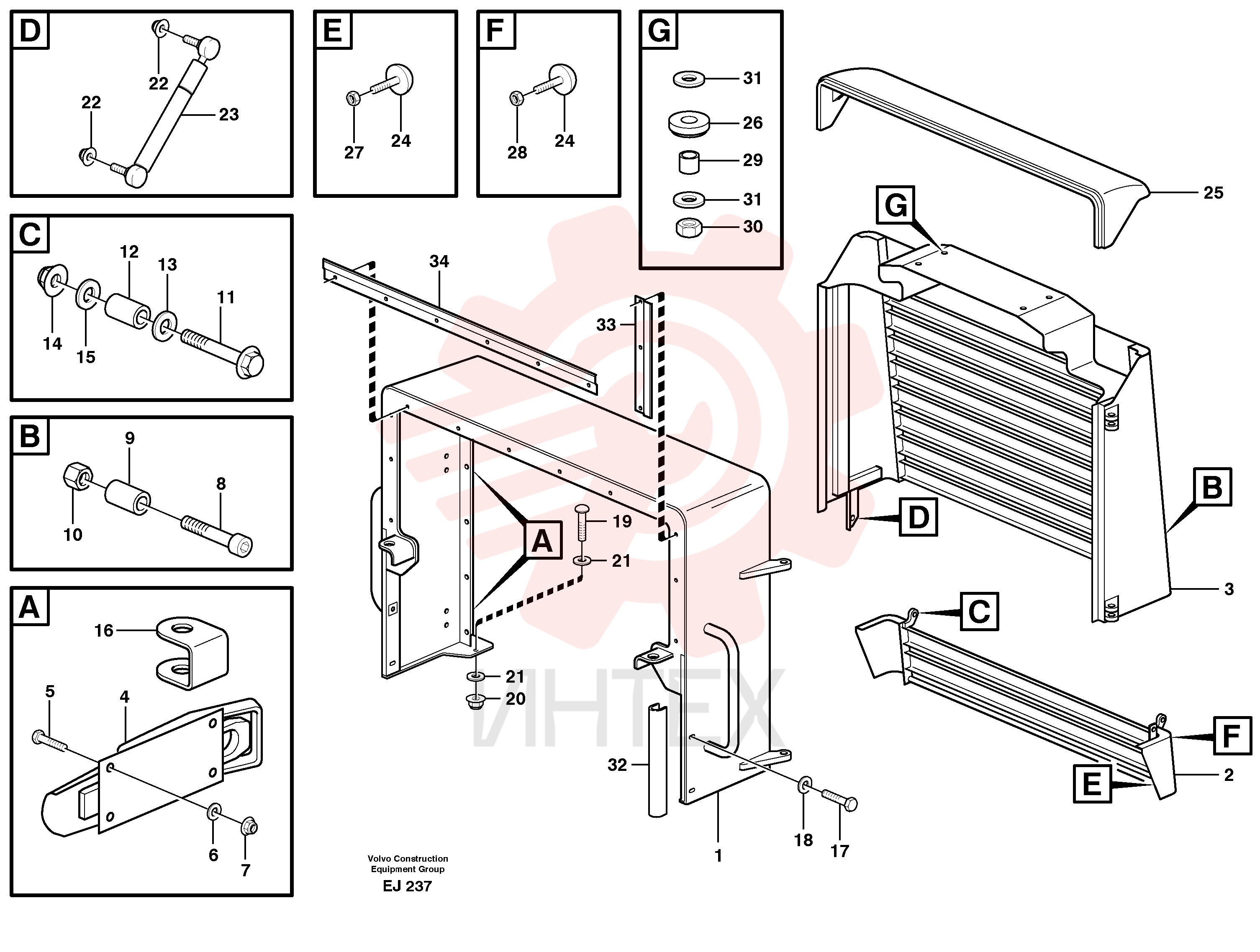 Bonnet support