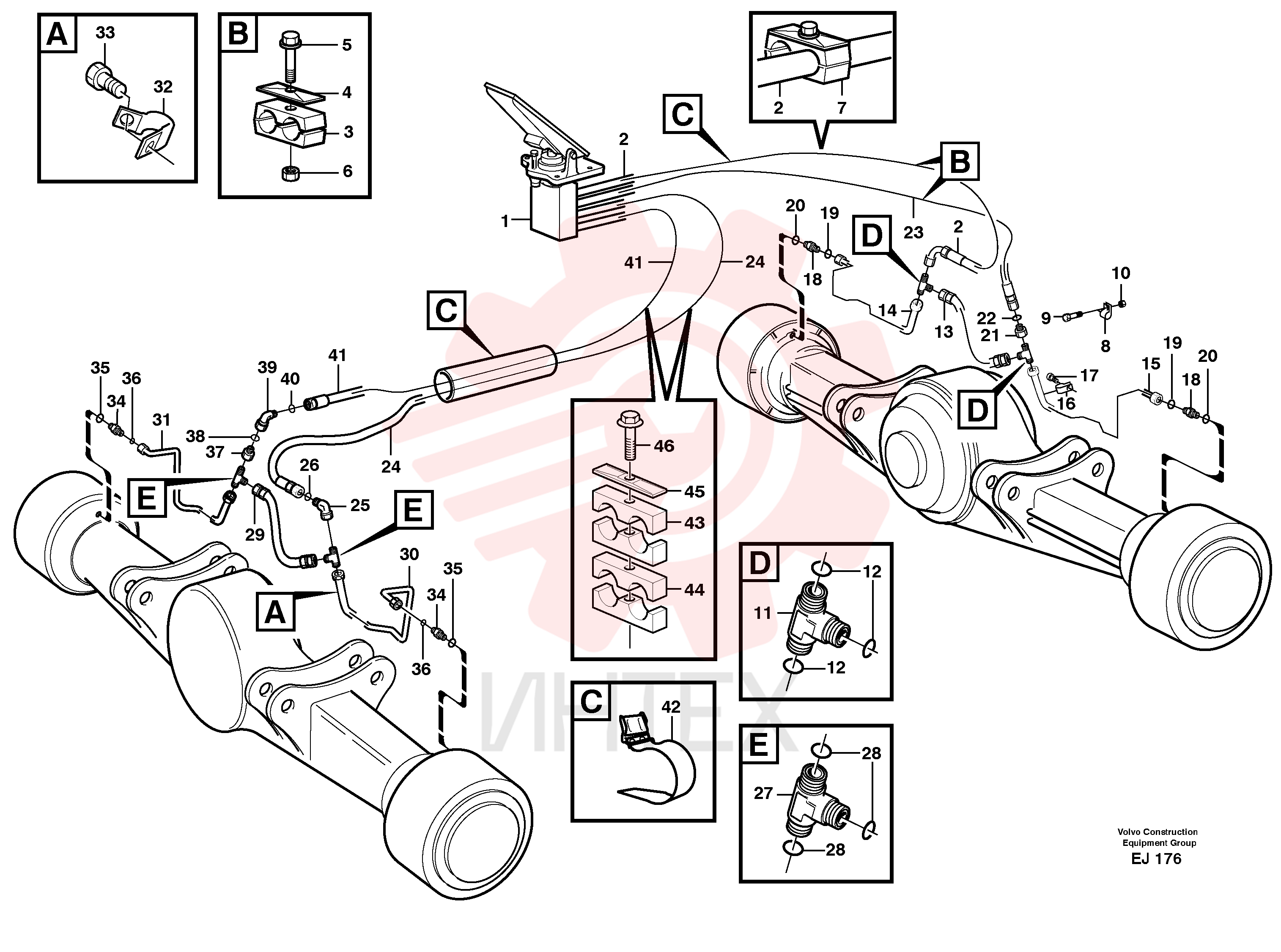 Hose assembly VOE 11301059