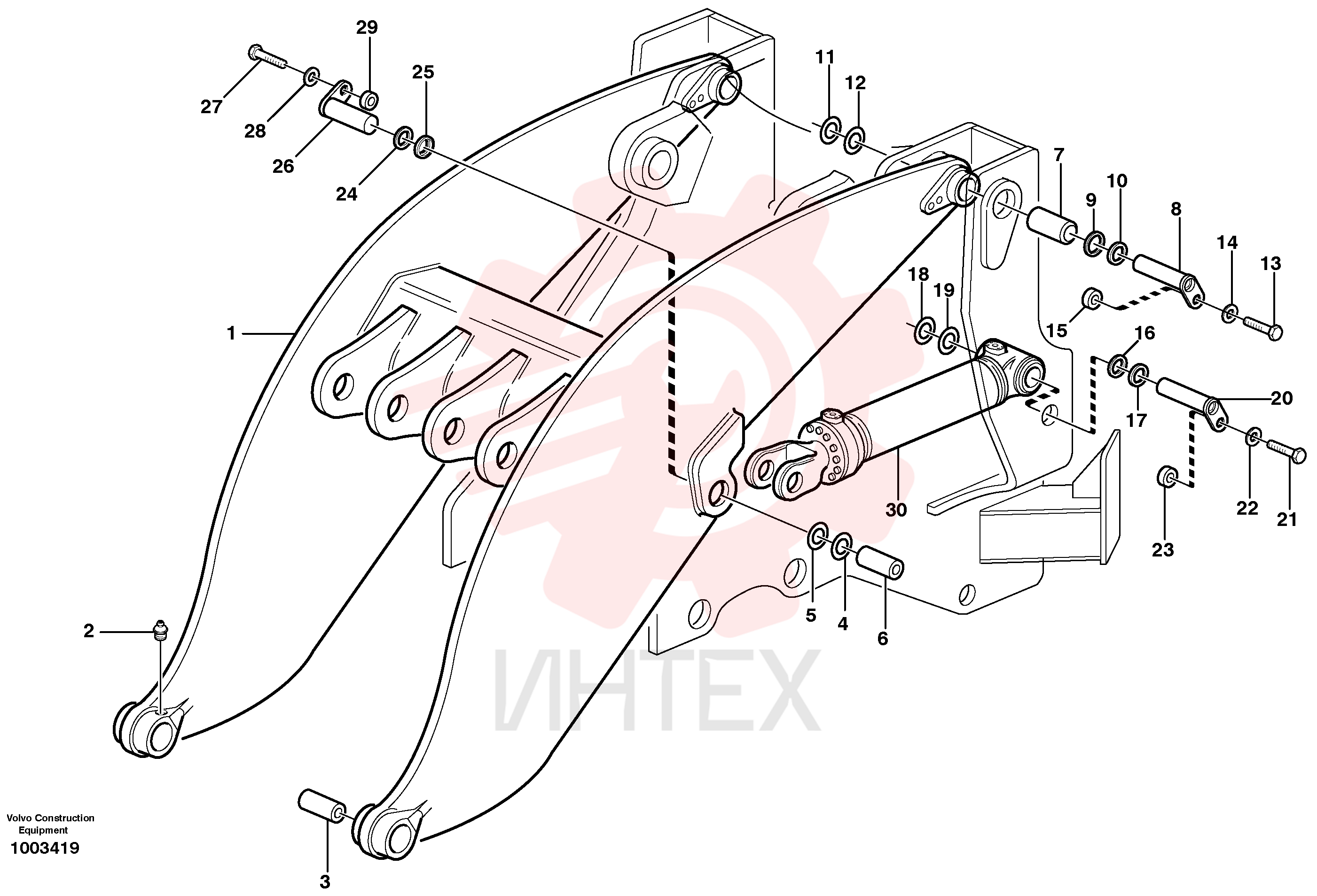 Lifting arm VOE 11301611
