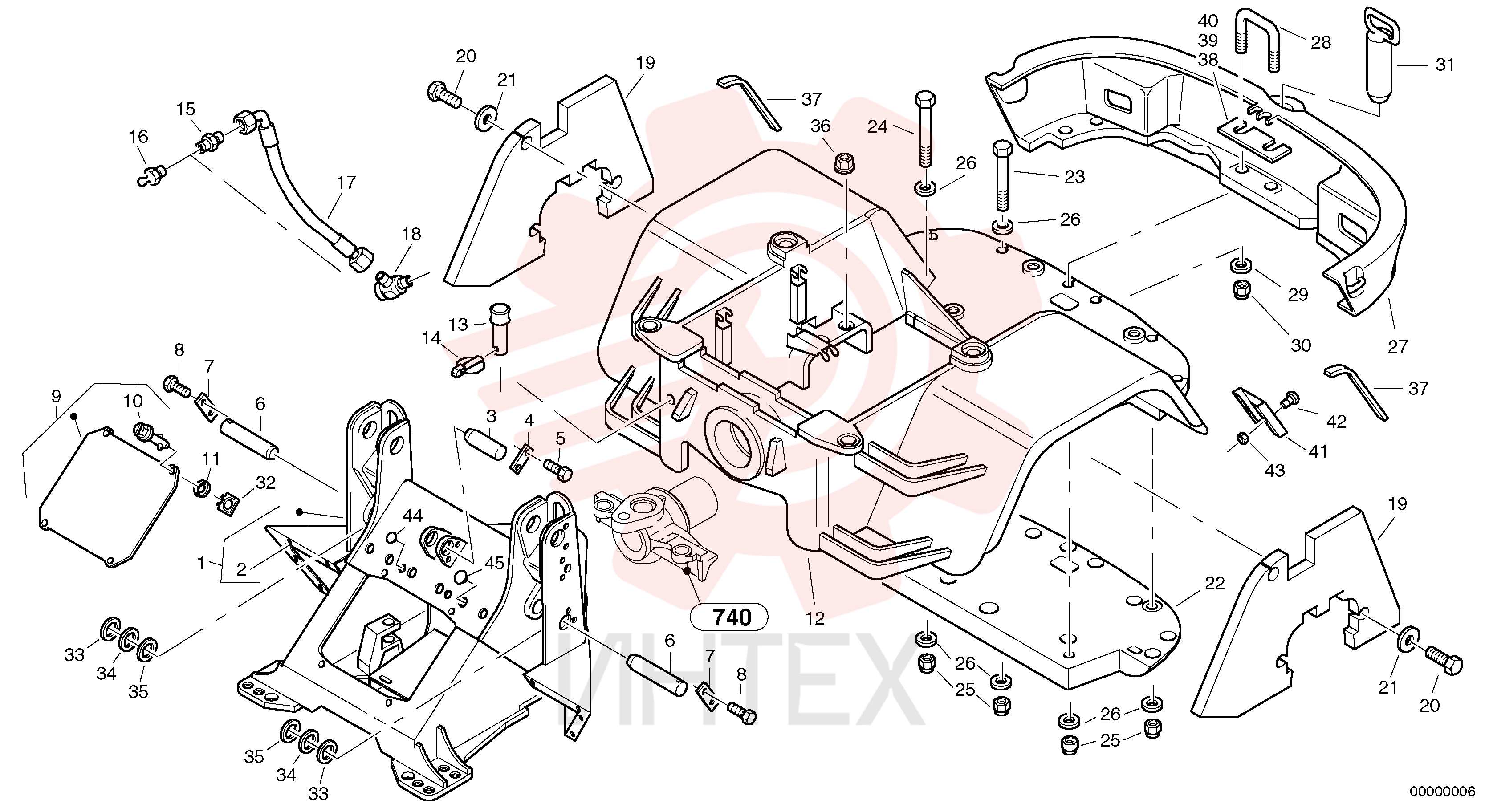 Frame, front part ZM2812876