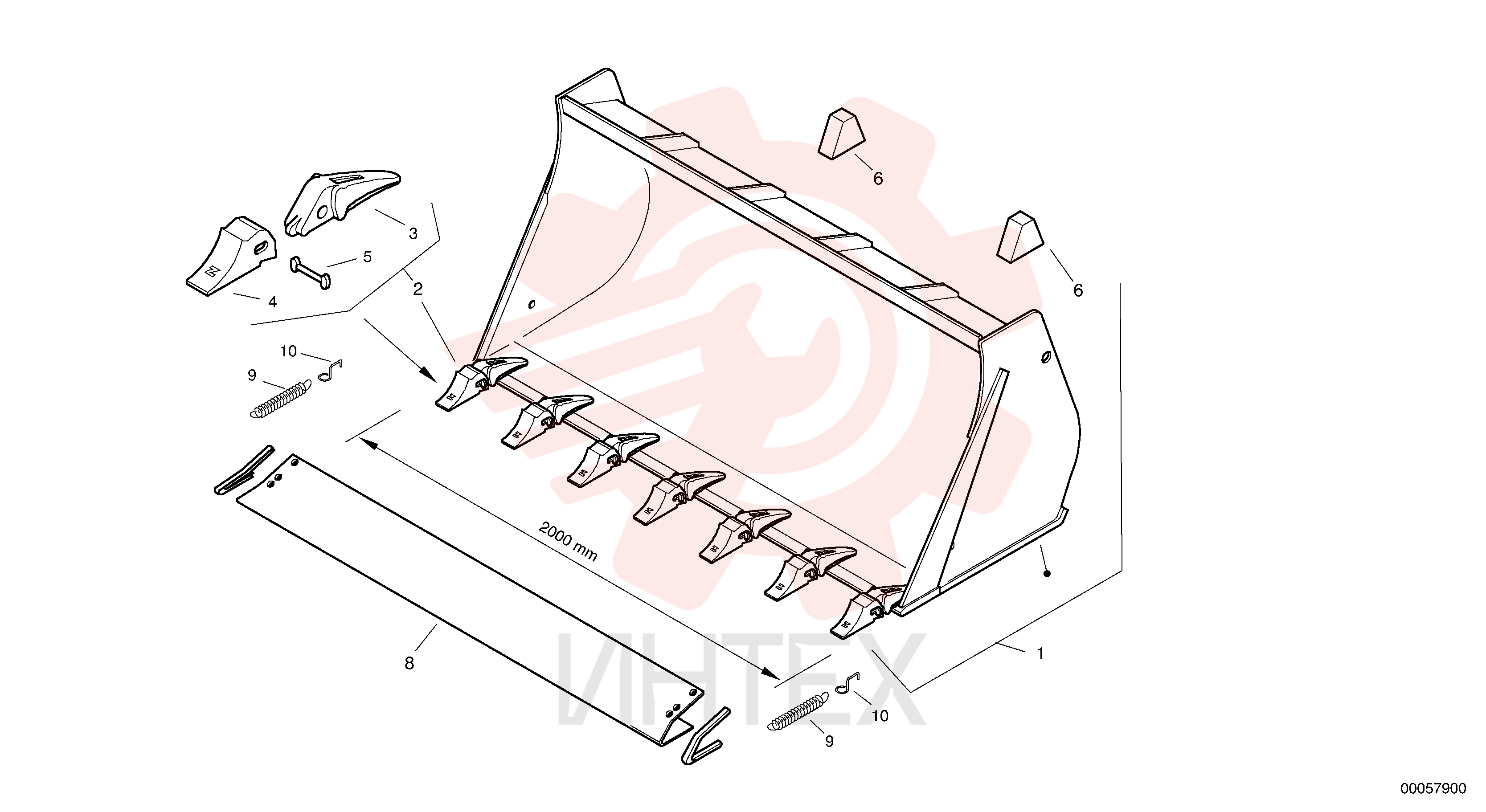 Ковш, объемом 1.2 м3 ZM 2814344 (1)