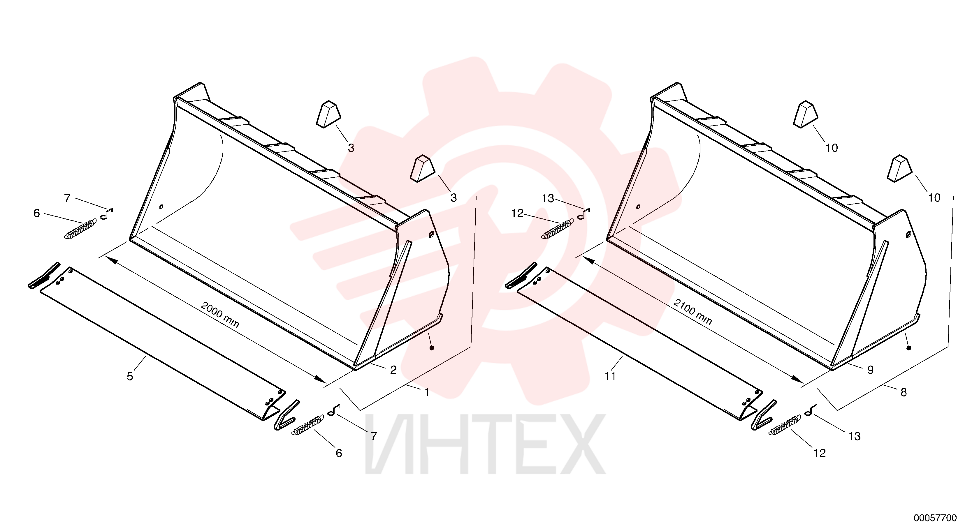 Ковш, объемом 1.2 м3 ZM 2814342 (2)