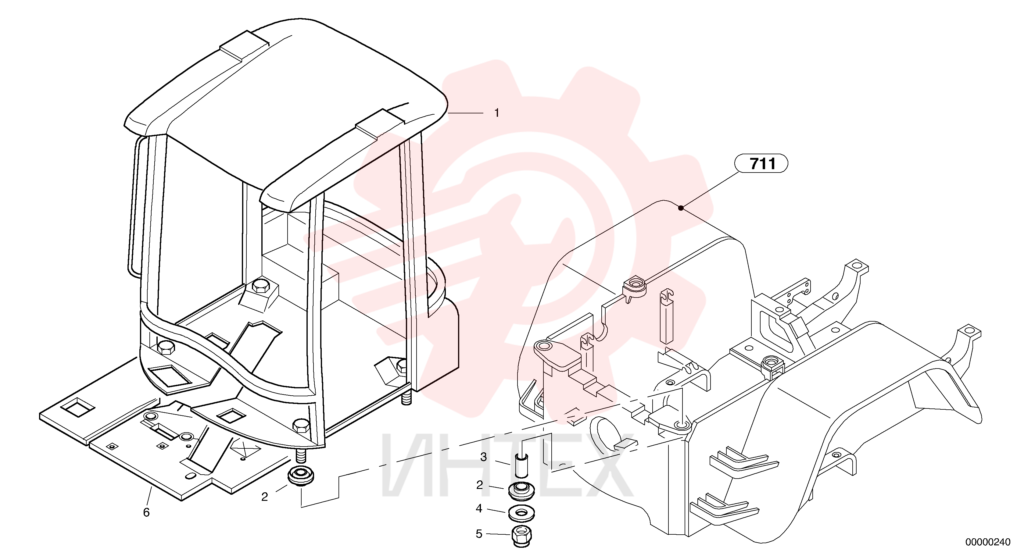 Cab frame