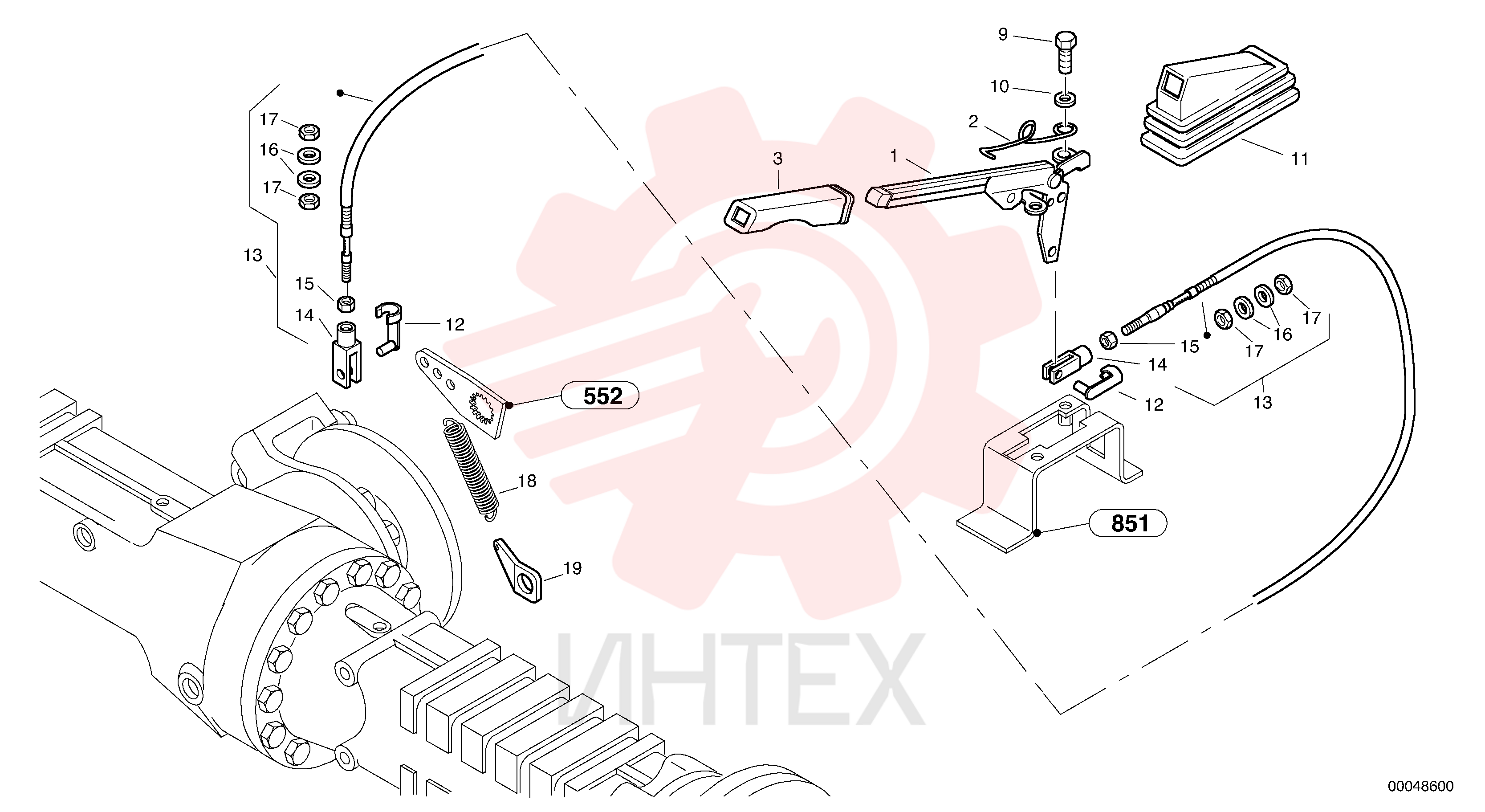 Handbrake lever