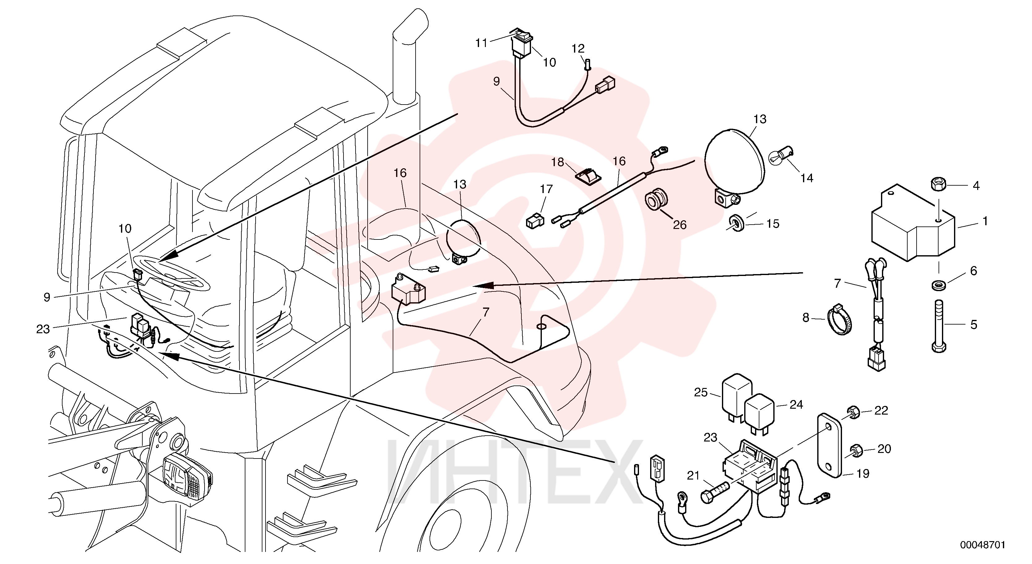 Reversing warning unit