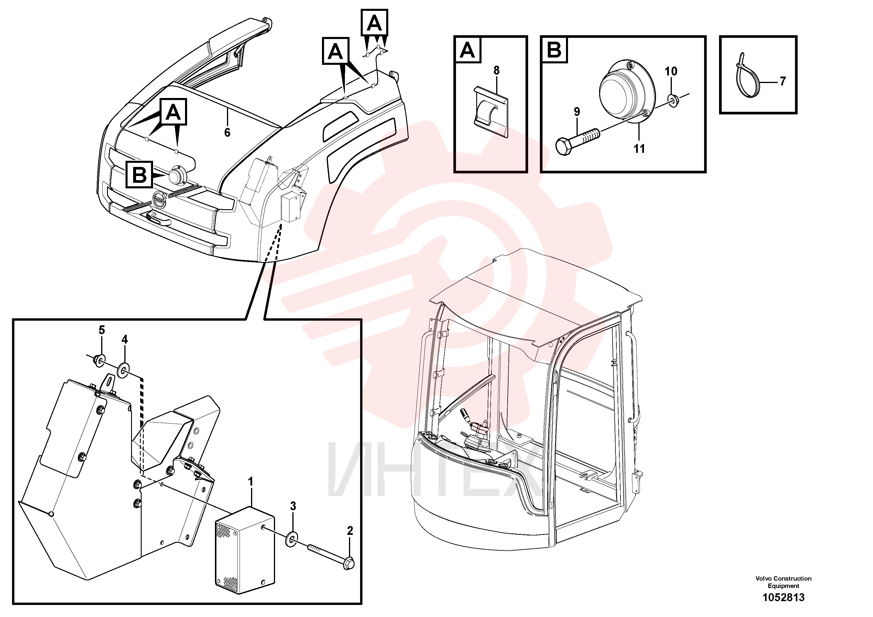 Reversing warning unit