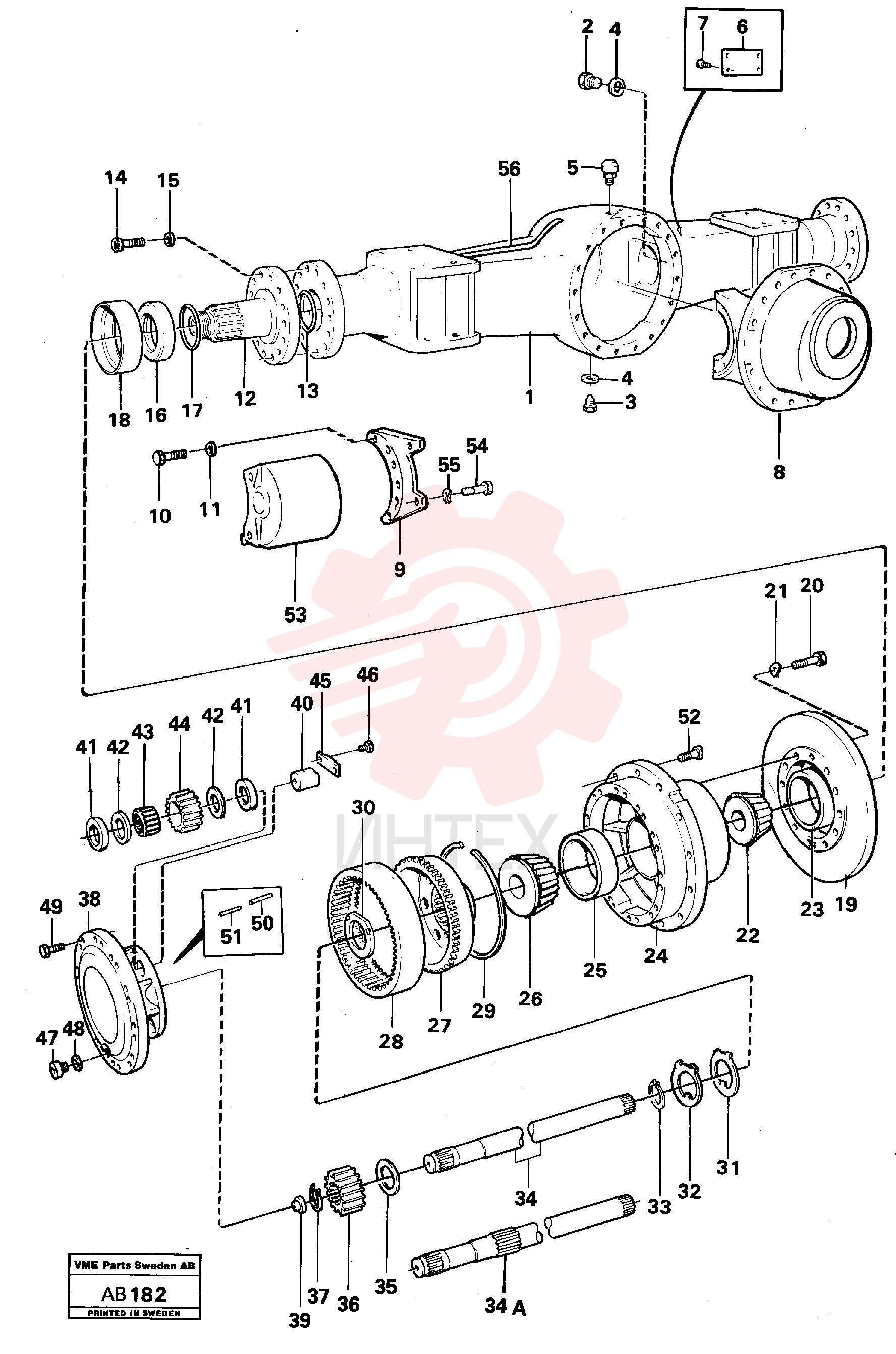 Axle casing