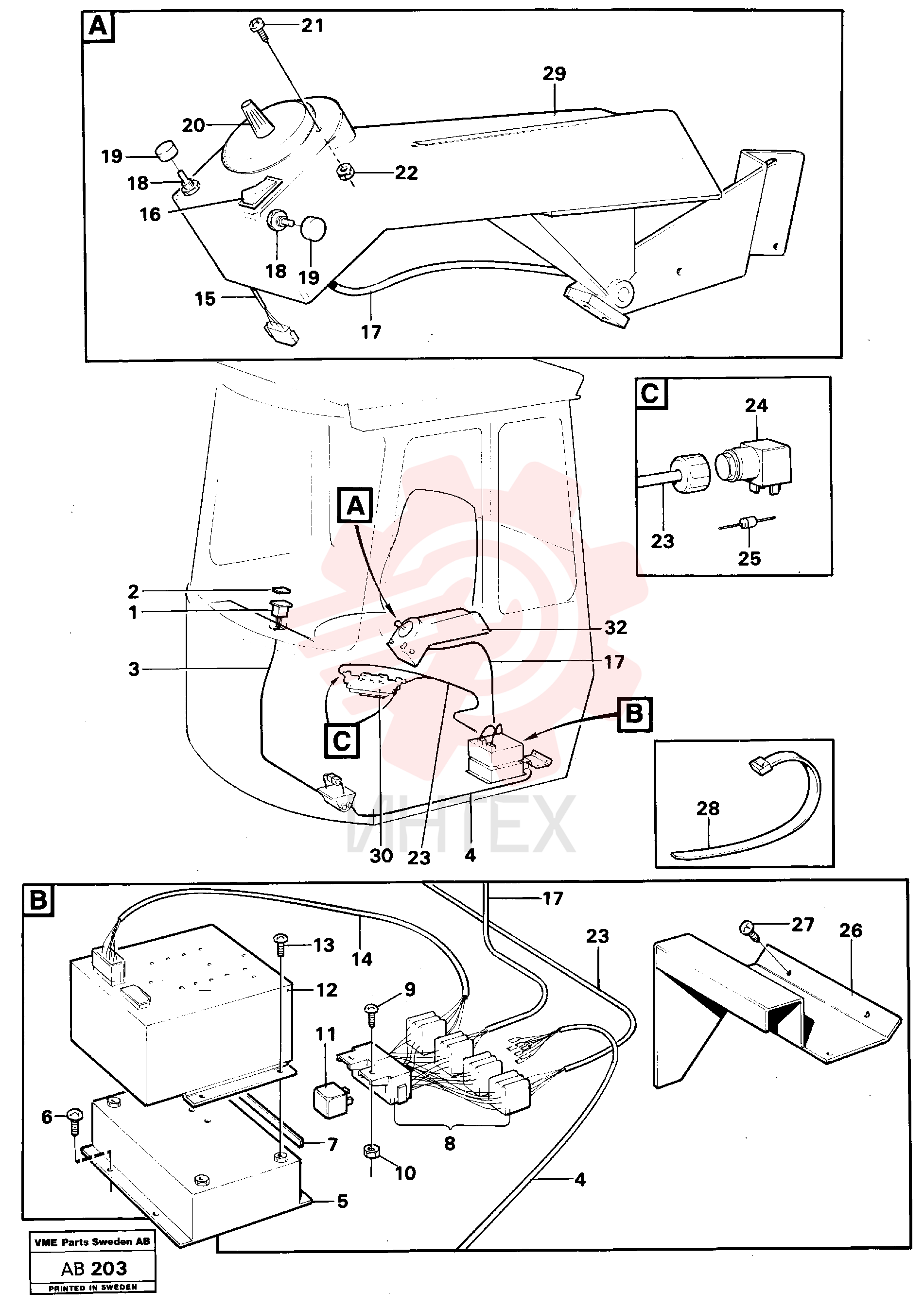 Cross recessed screw