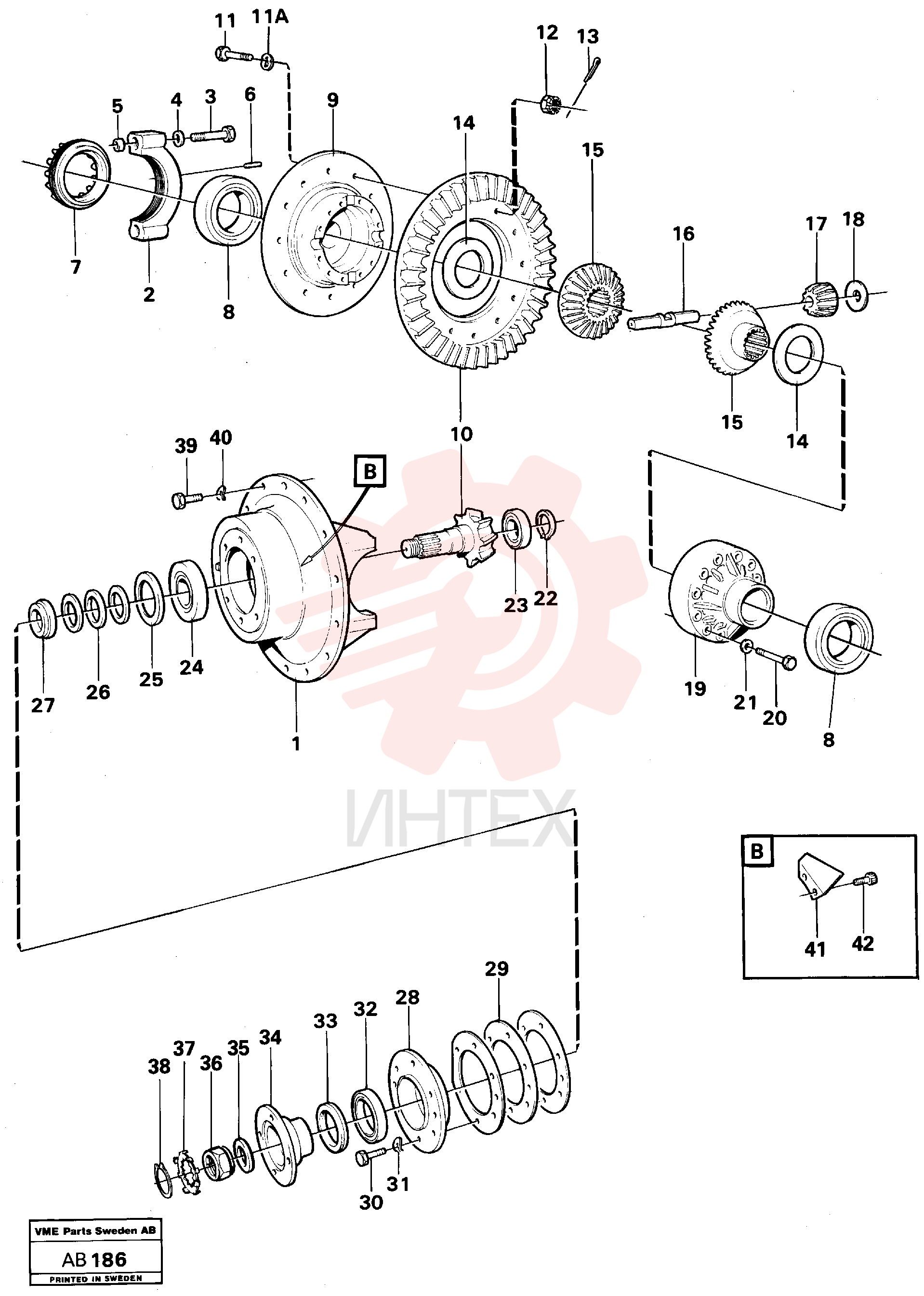 Drive gear set