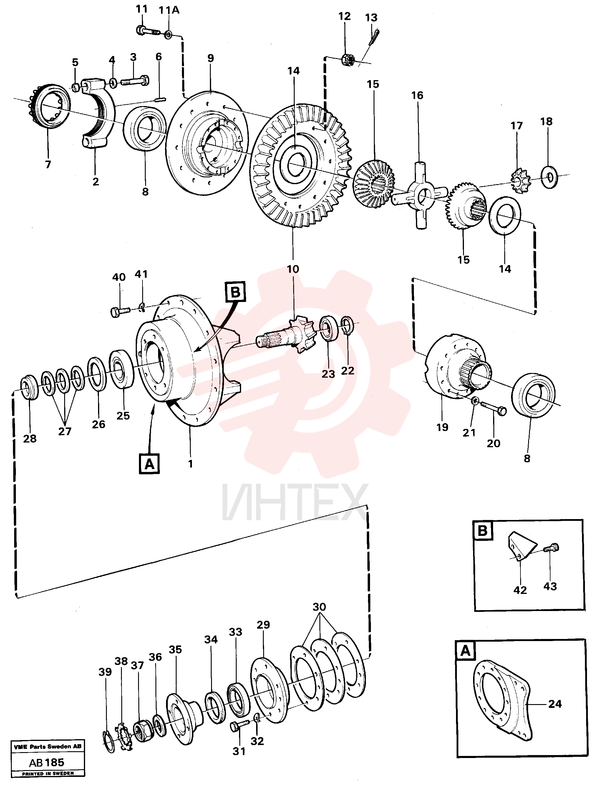 Drive gear set