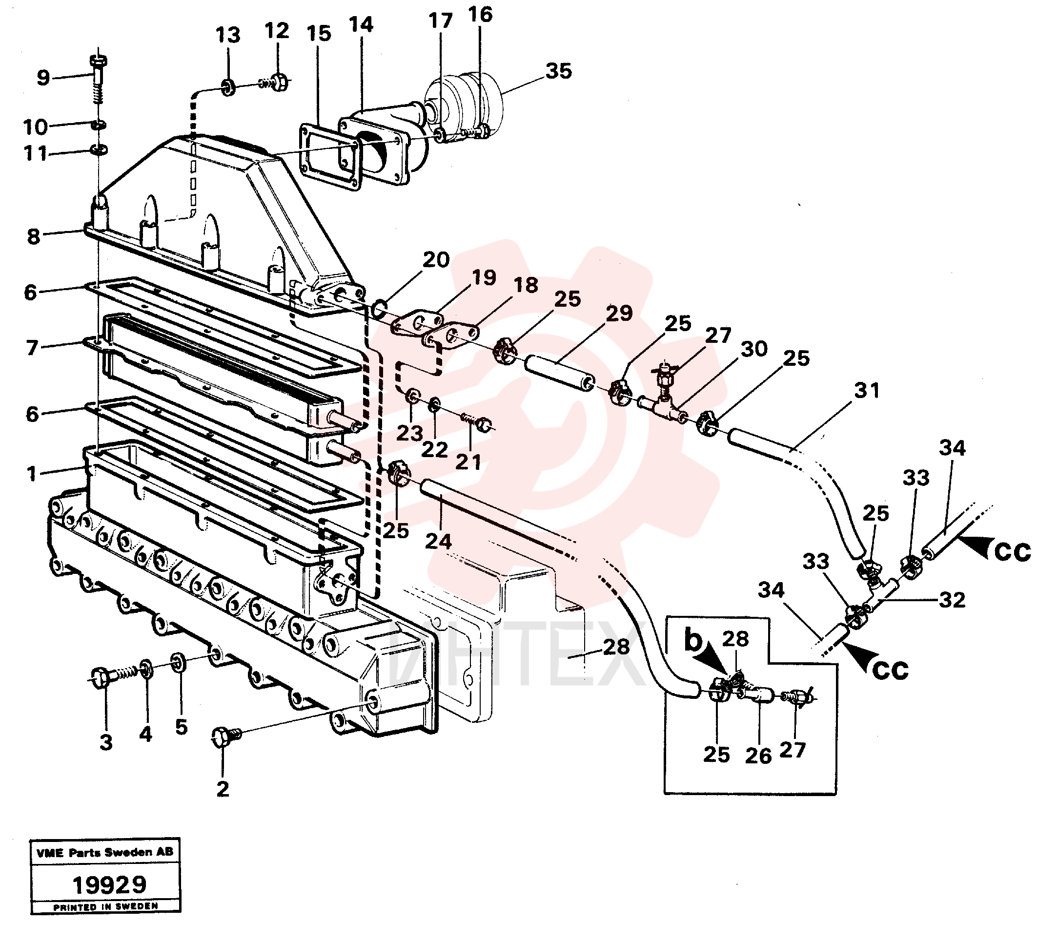 Inlet manifold VOE 4804766
