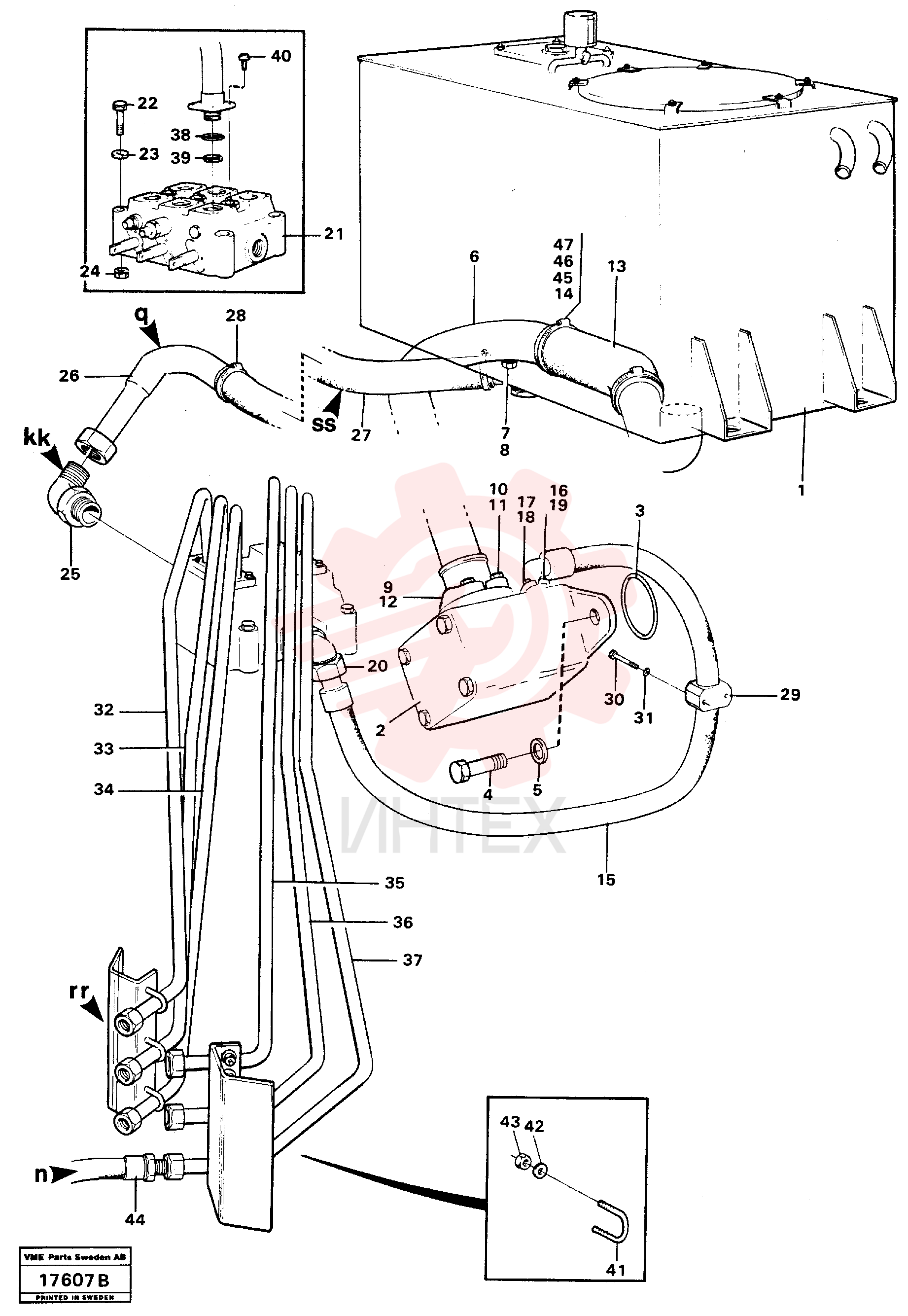 Oil hose VOE 14016472