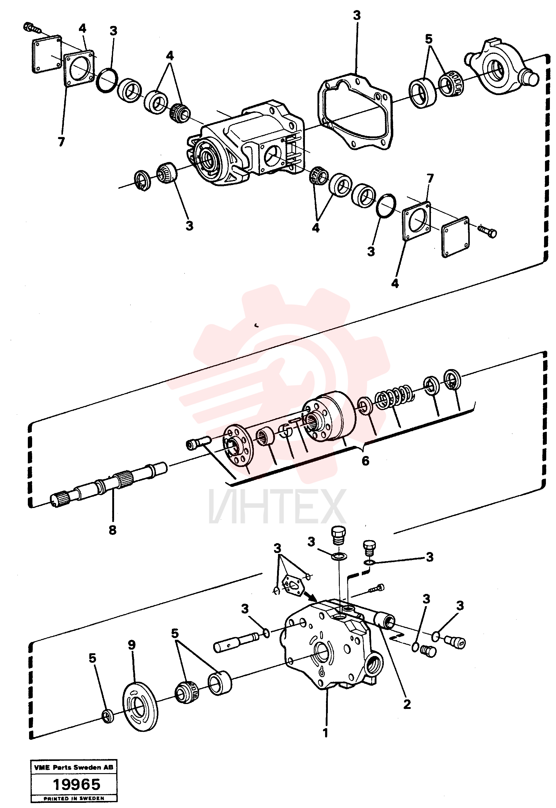 Piston pump VOE 4881146