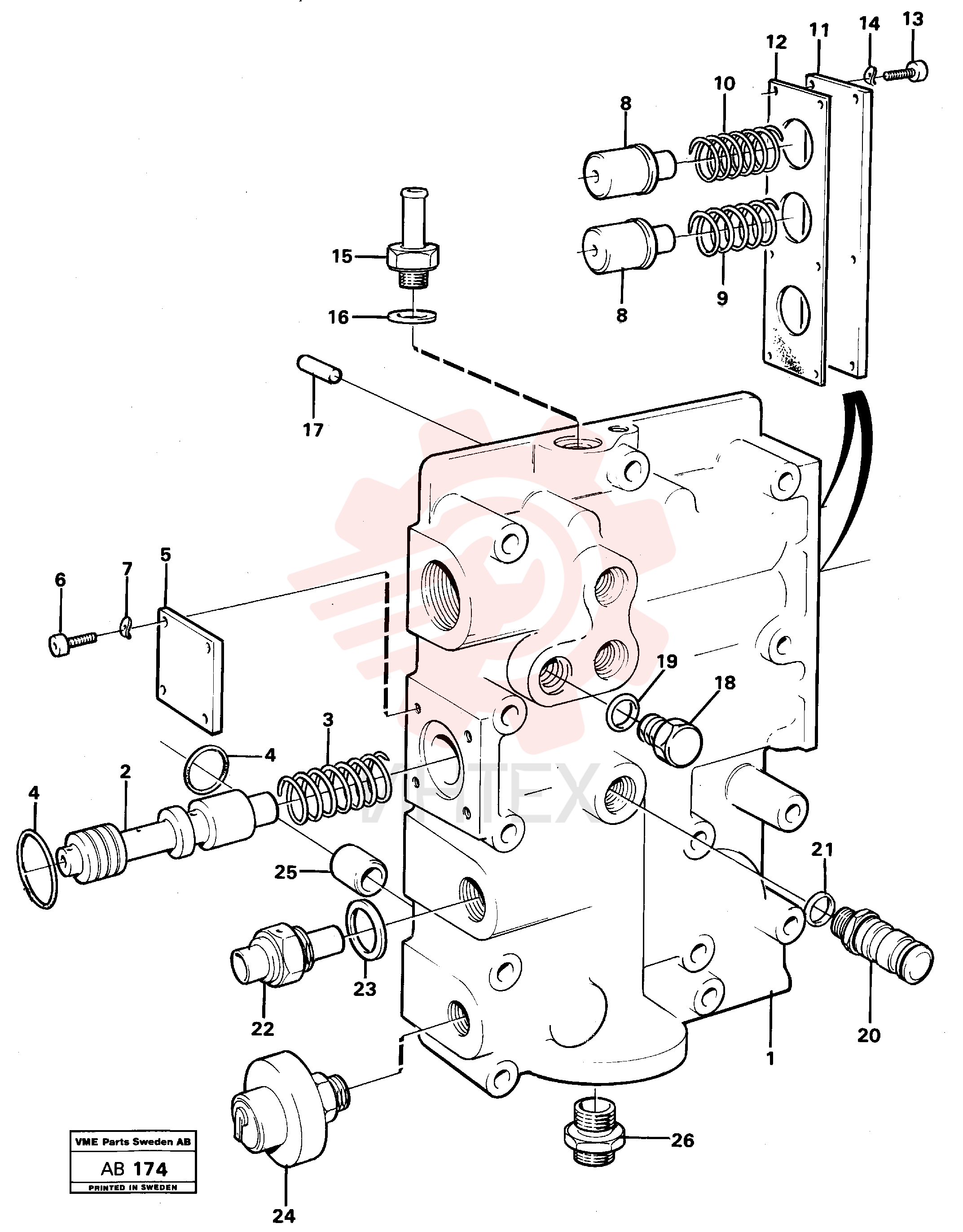 Pressure limiting valve VOE 4871674 (2)