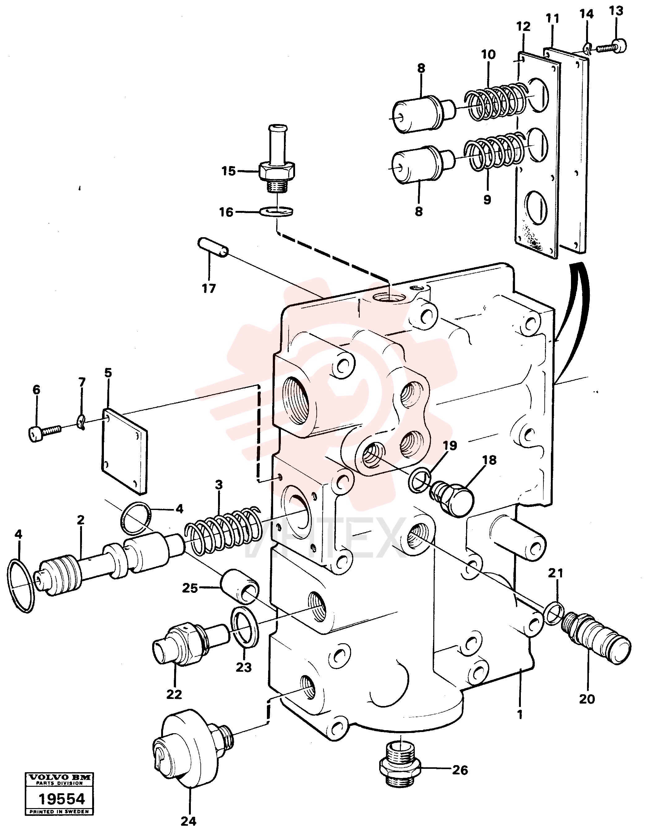 Pressure limiting valve VOE 4871674 (1)