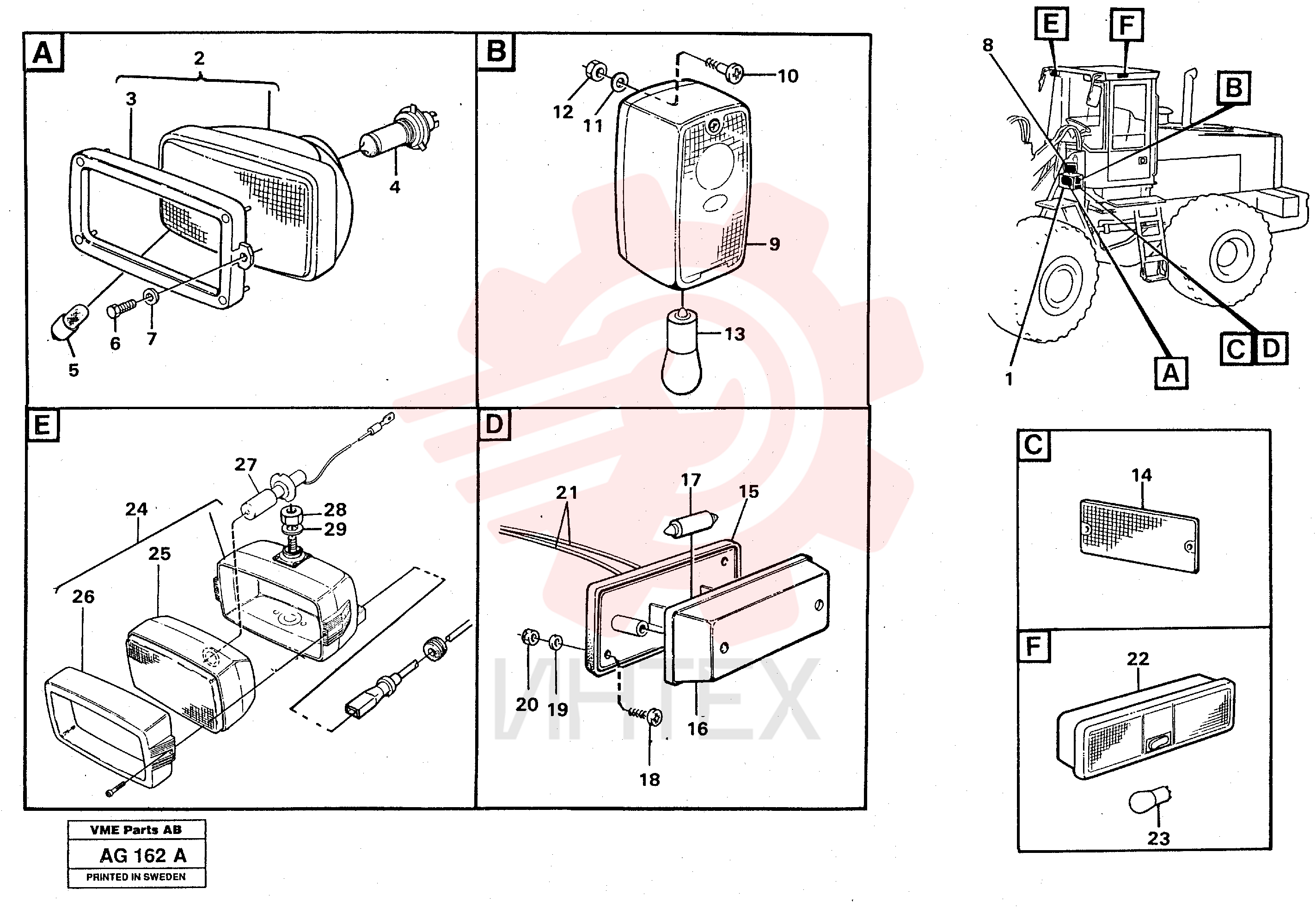 Headlamp VOE 11039188
