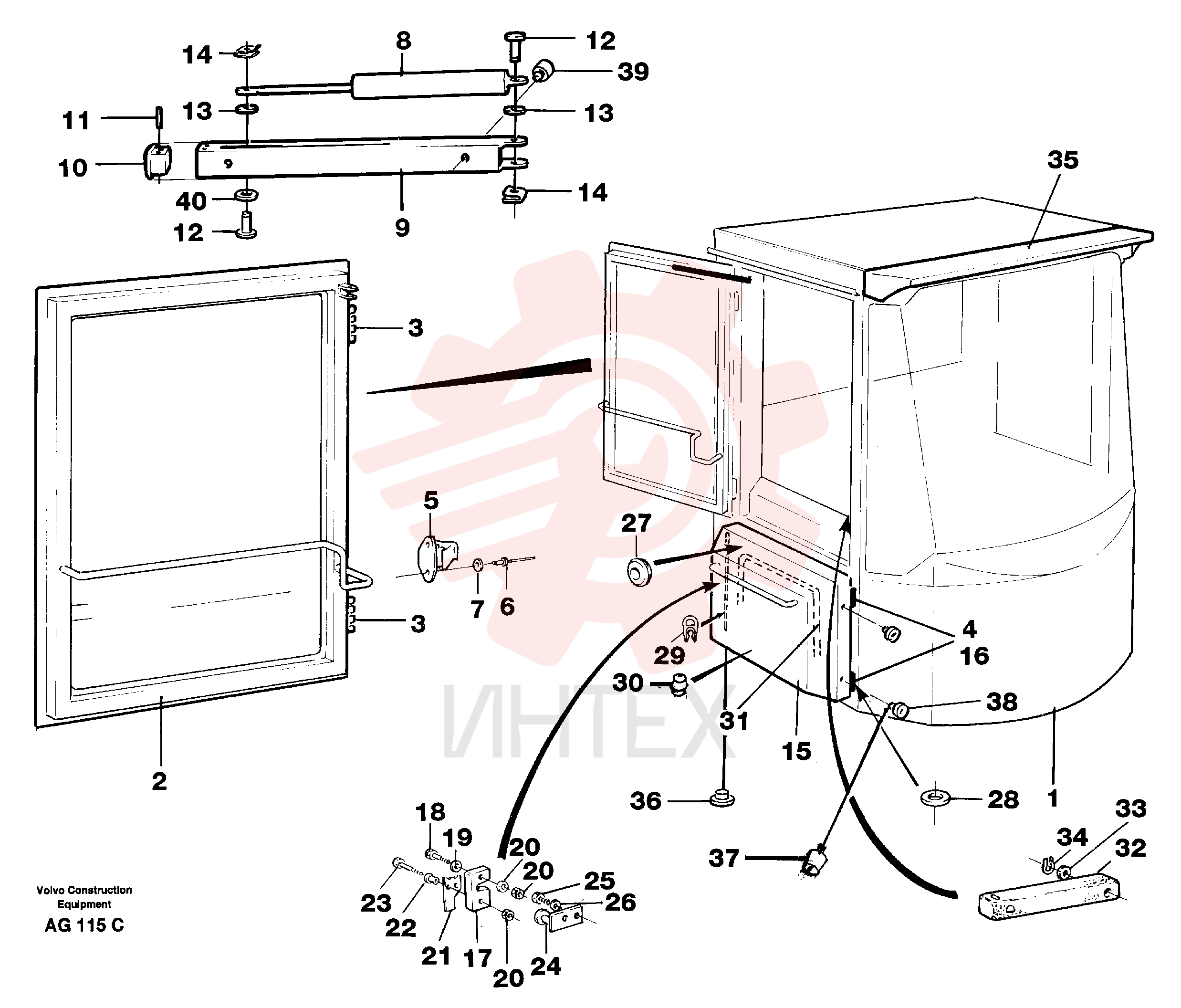 Hinge pin VOE 11708215