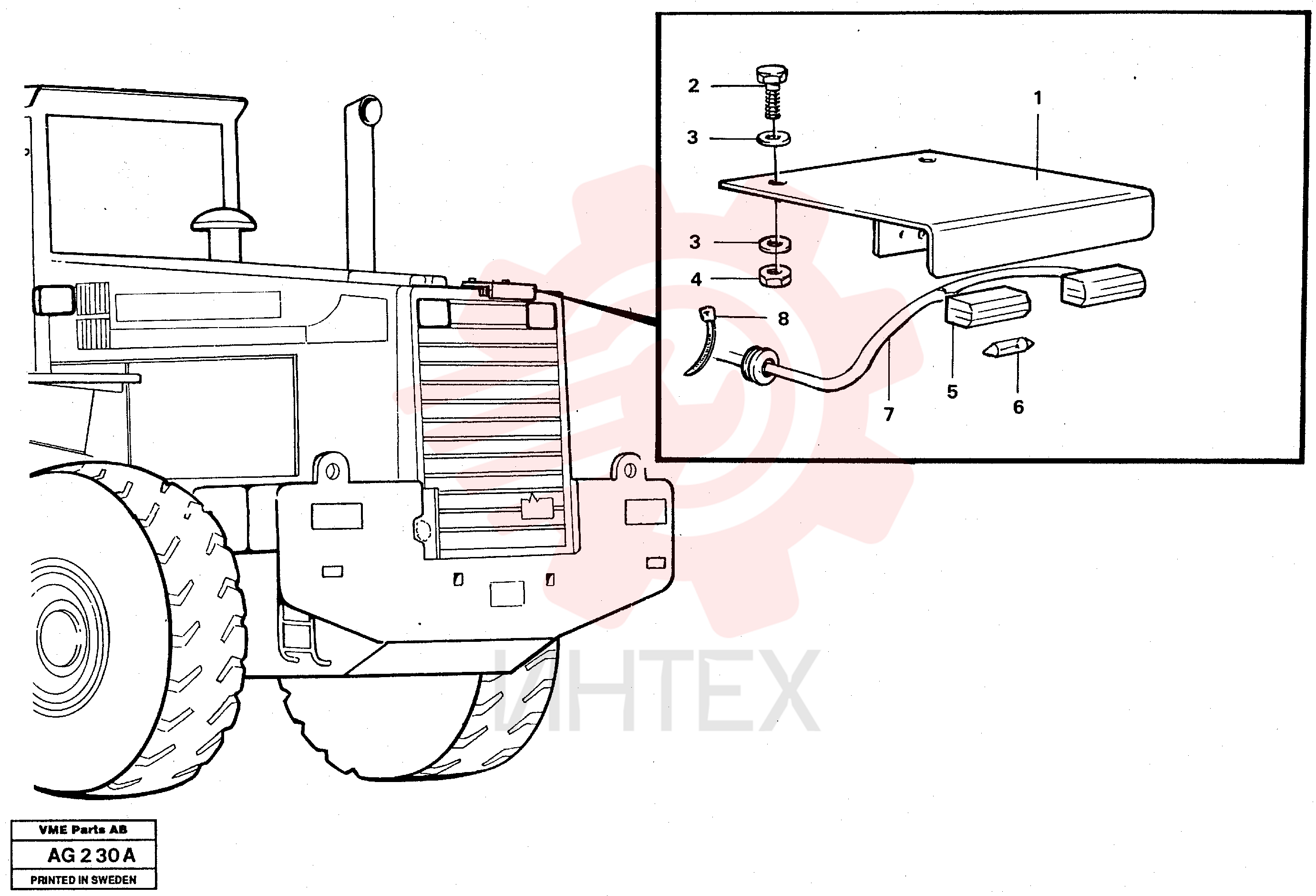Lamp plate VOE 11101286