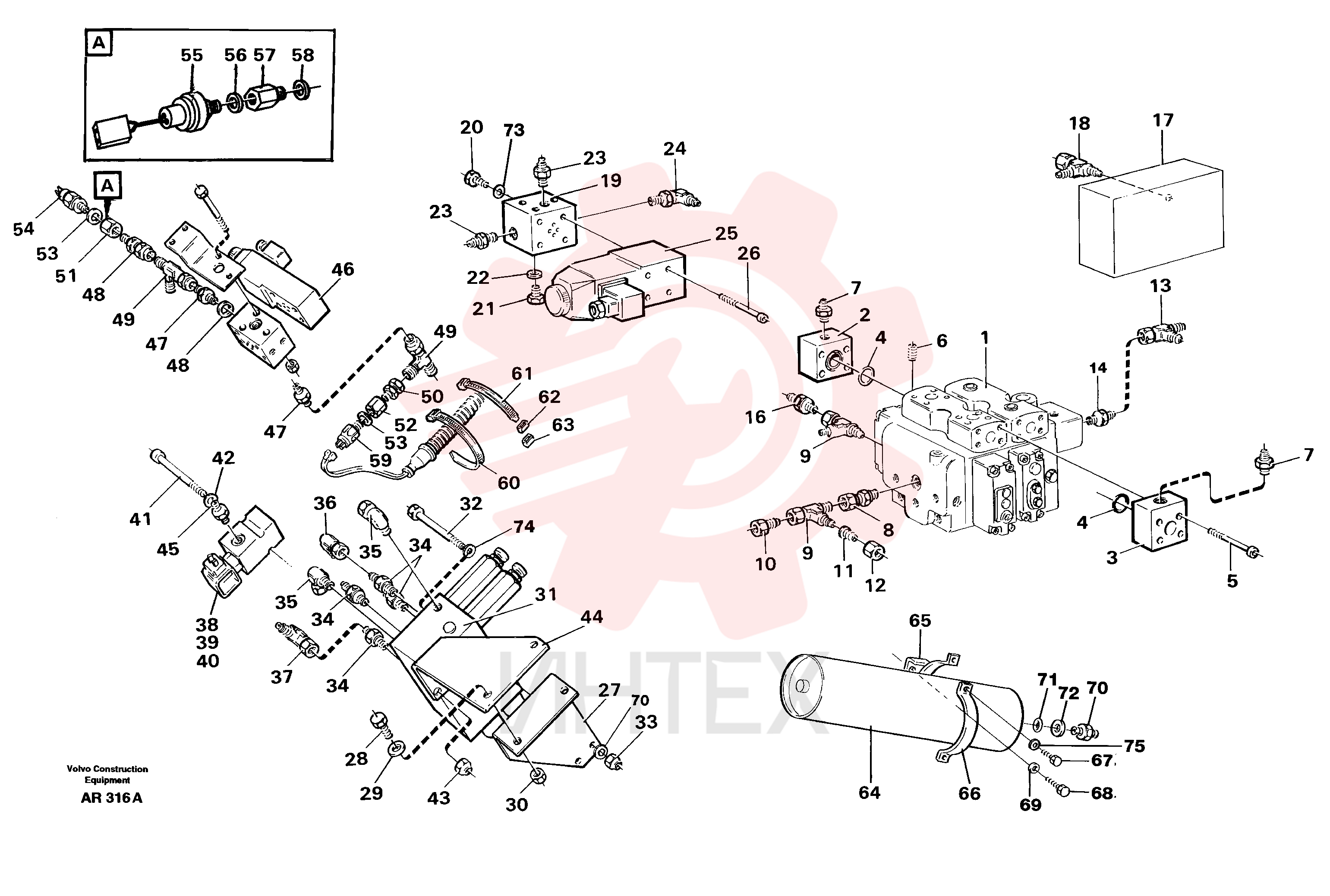 Solenoid coil VOE 11700804