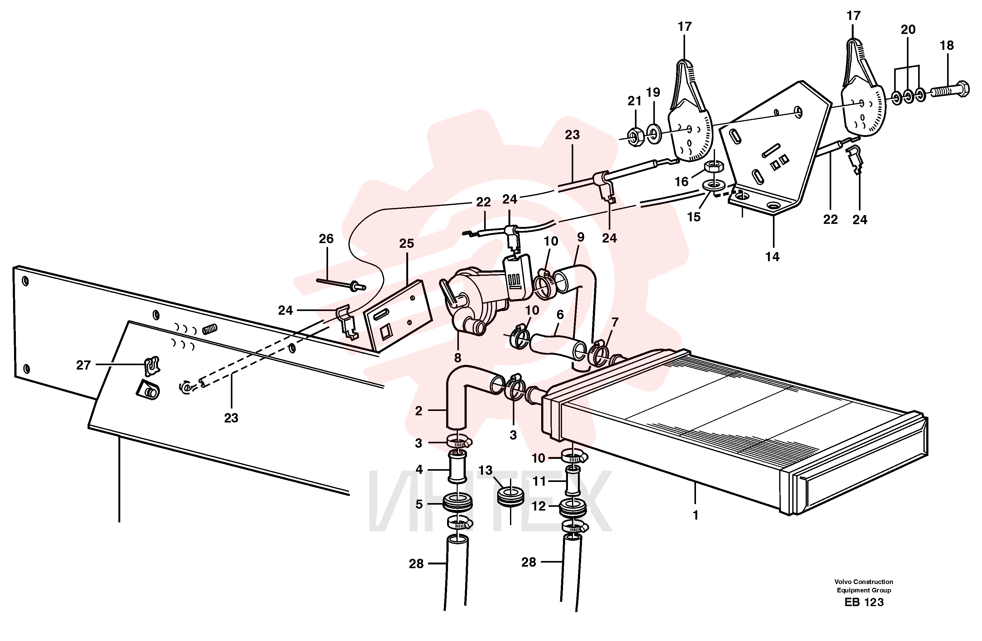 Flange lock nut