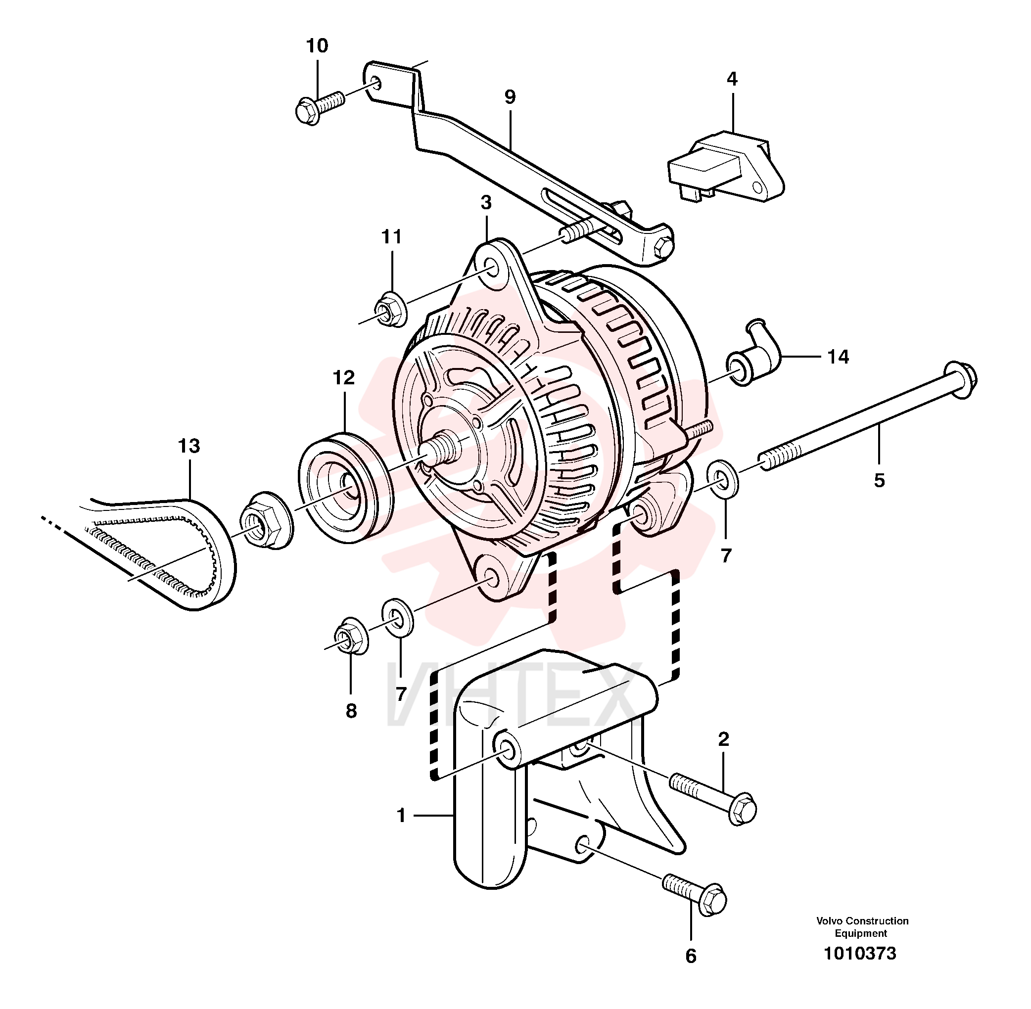 Alternator anchorage