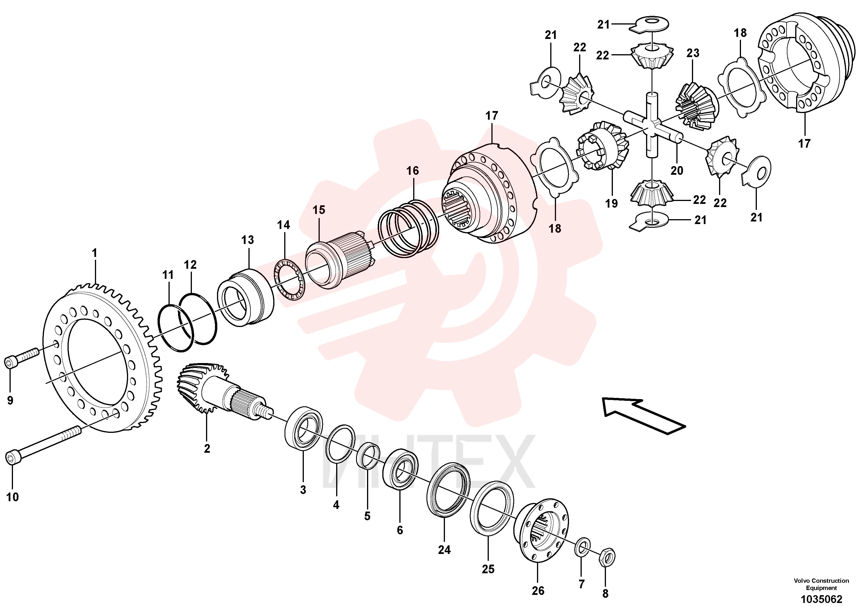 Crown wheel