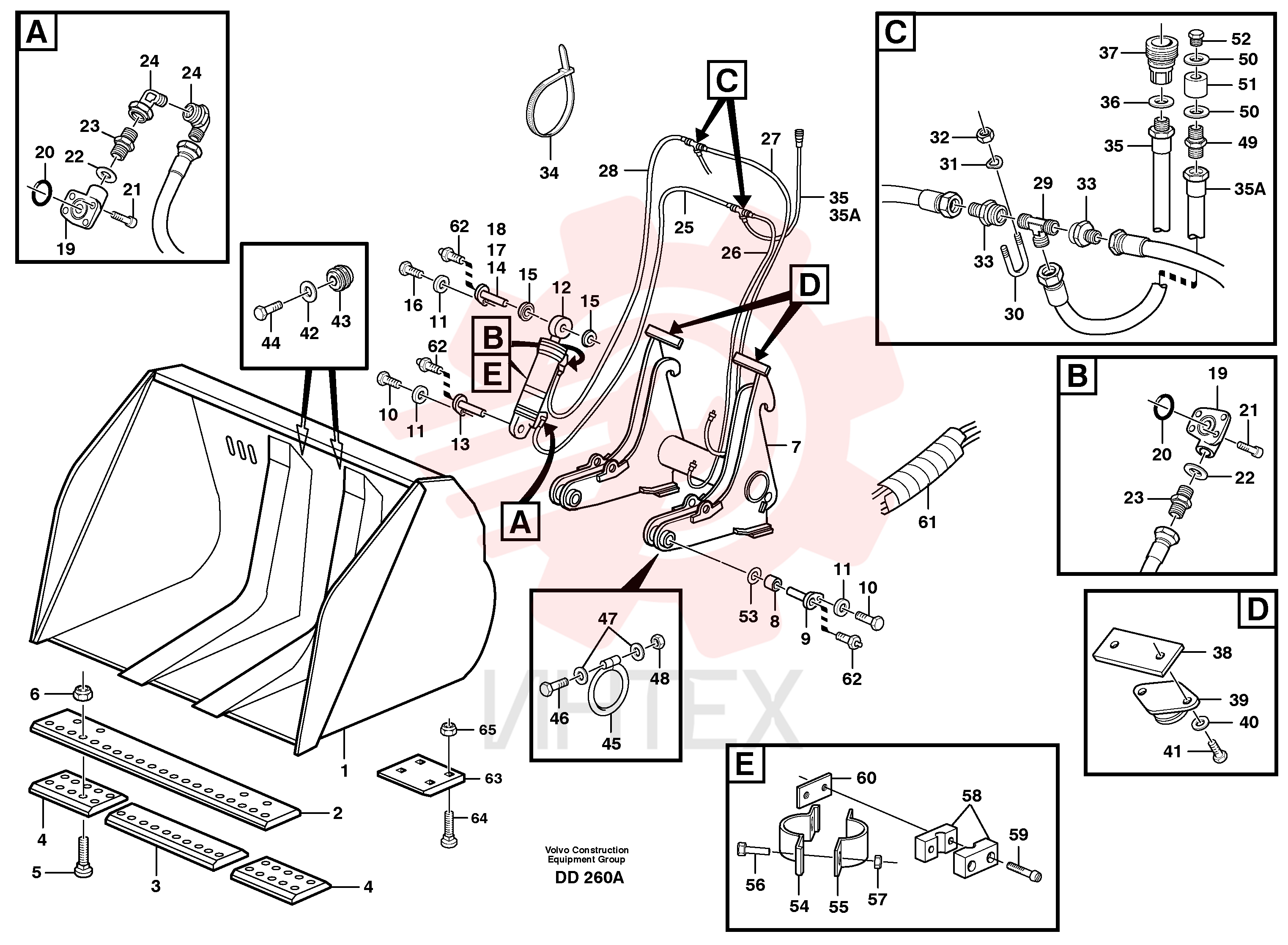 Attaching plate