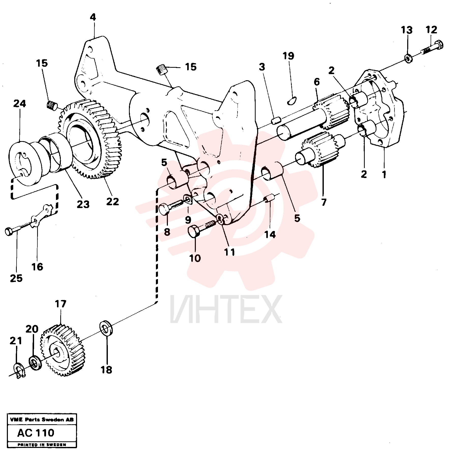 Lubricating oil pump