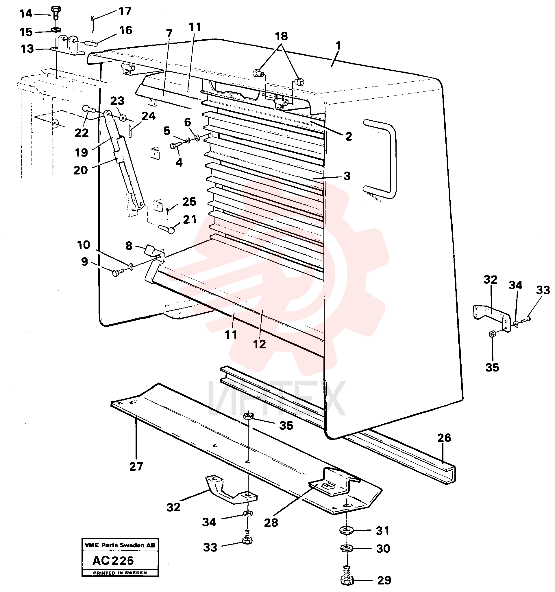 Radiator casing