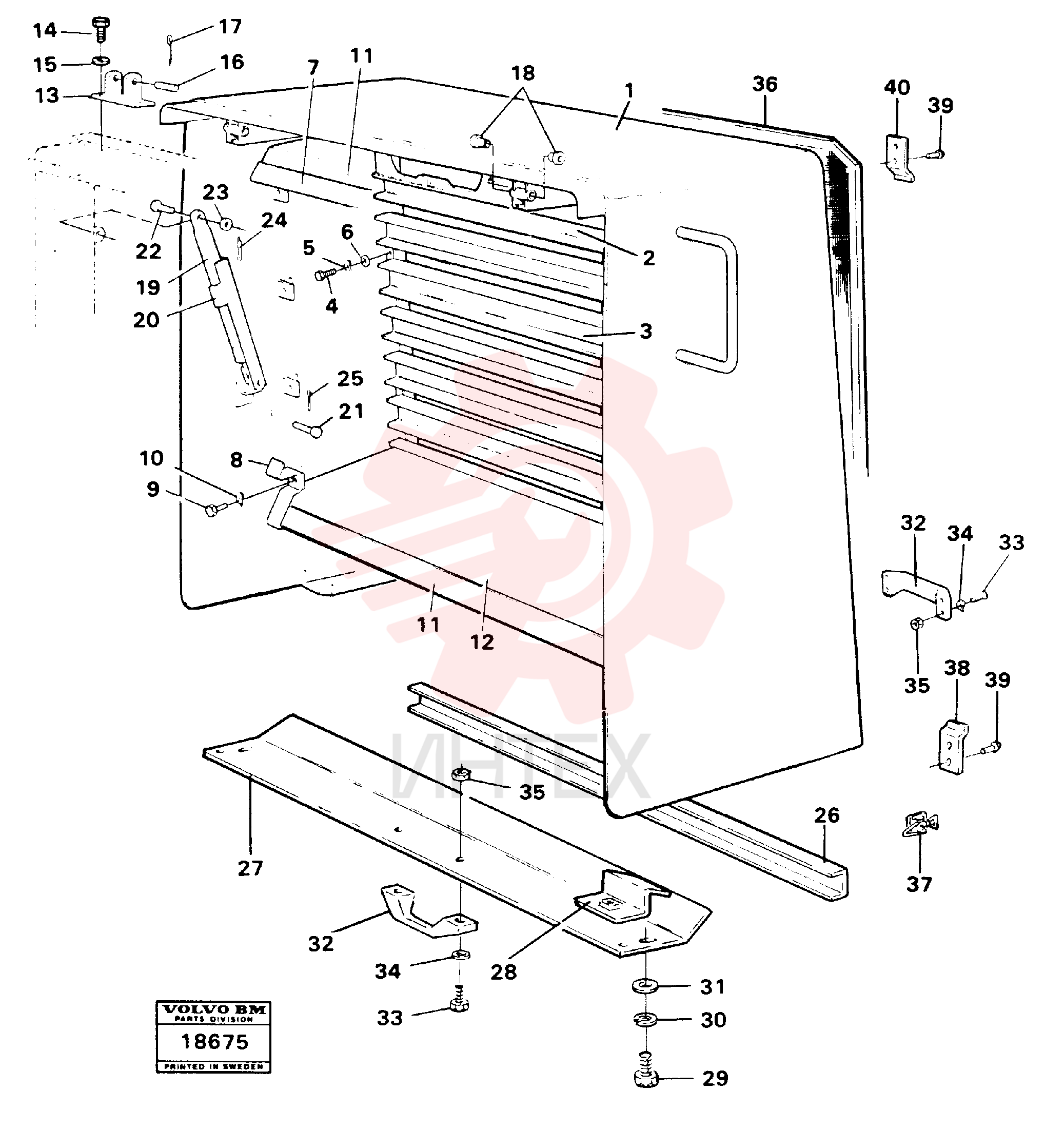 Radiator casing