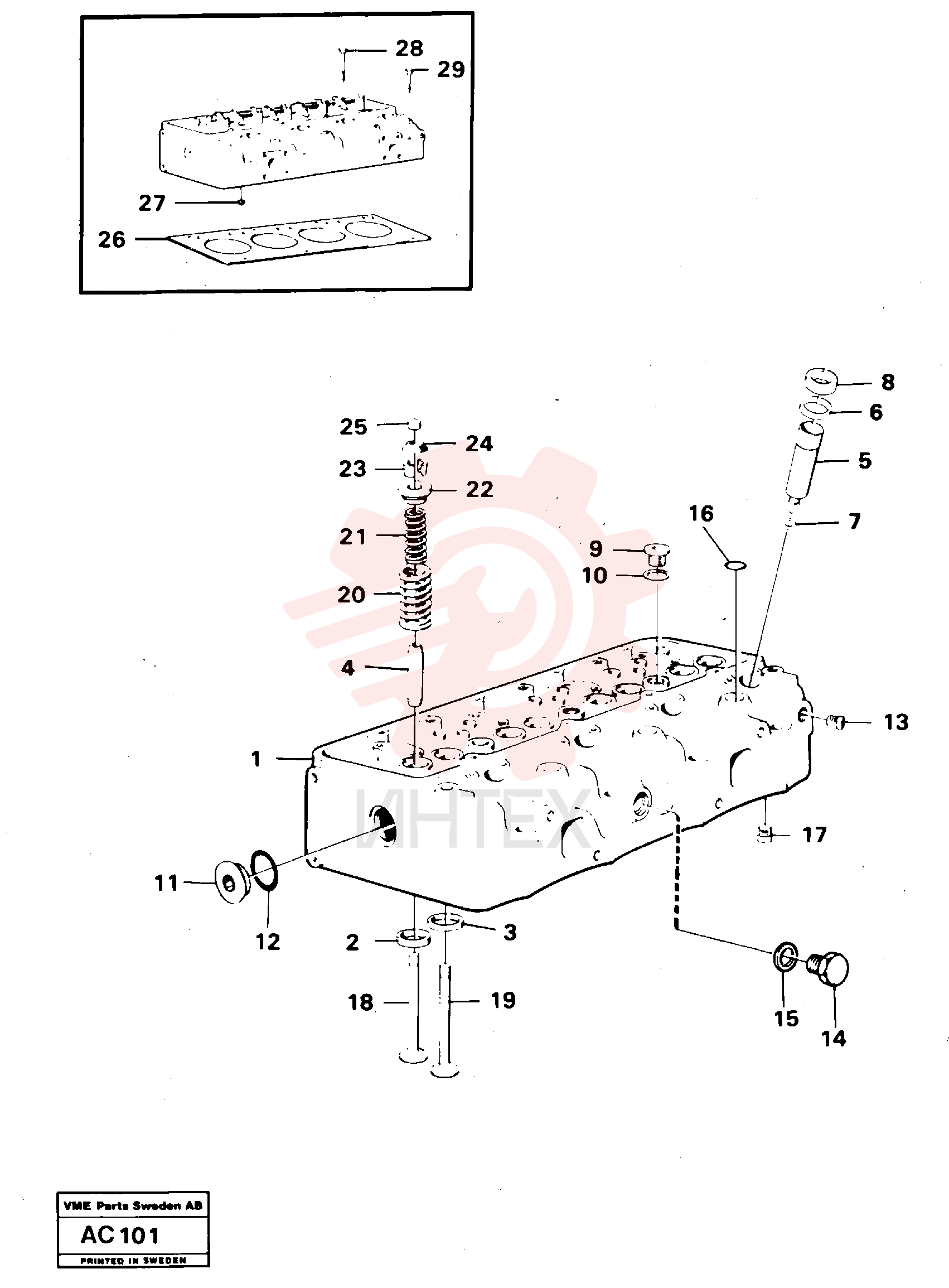 Valve seat VOE 421316 (2)