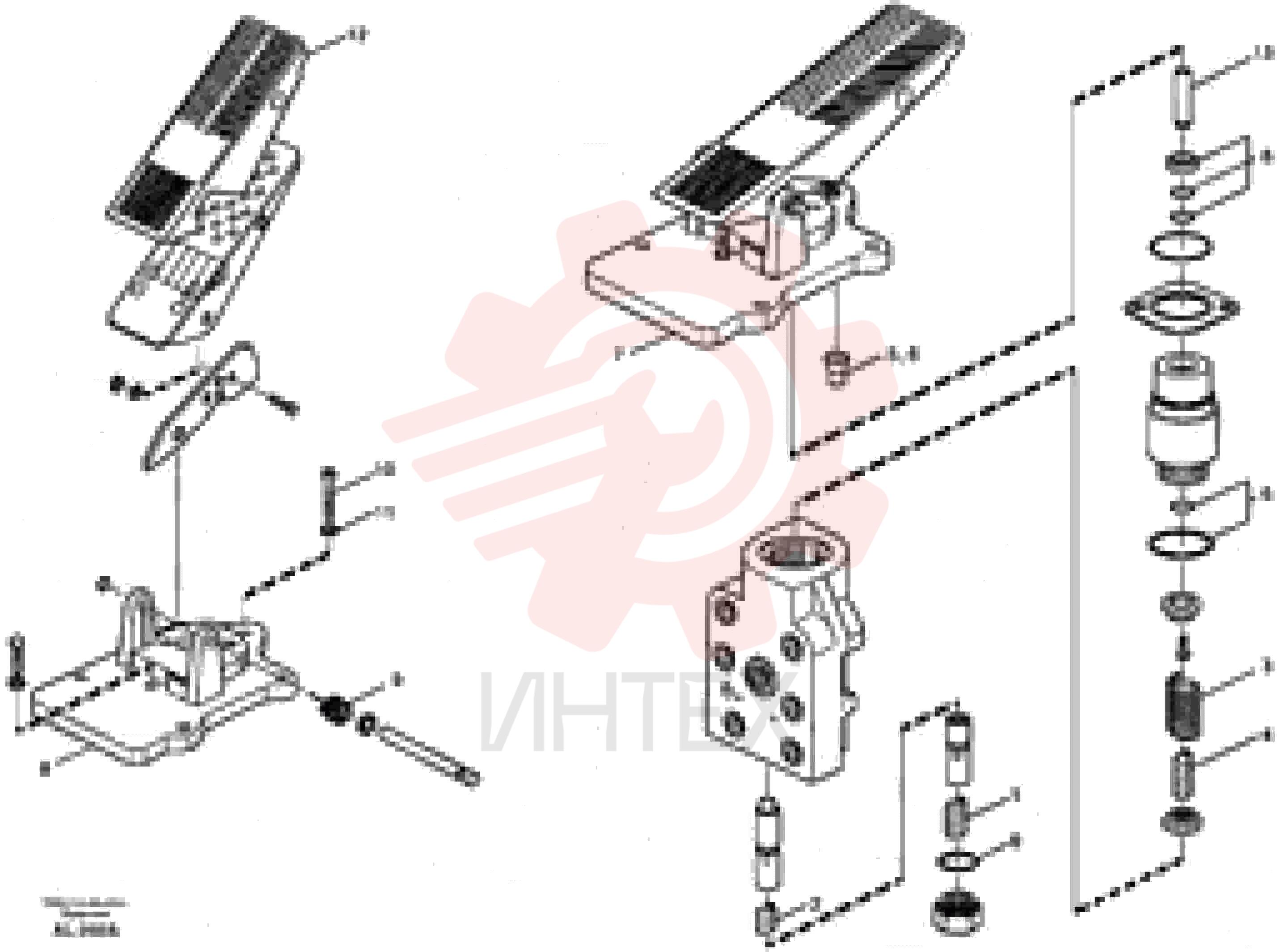Footbrake valve
