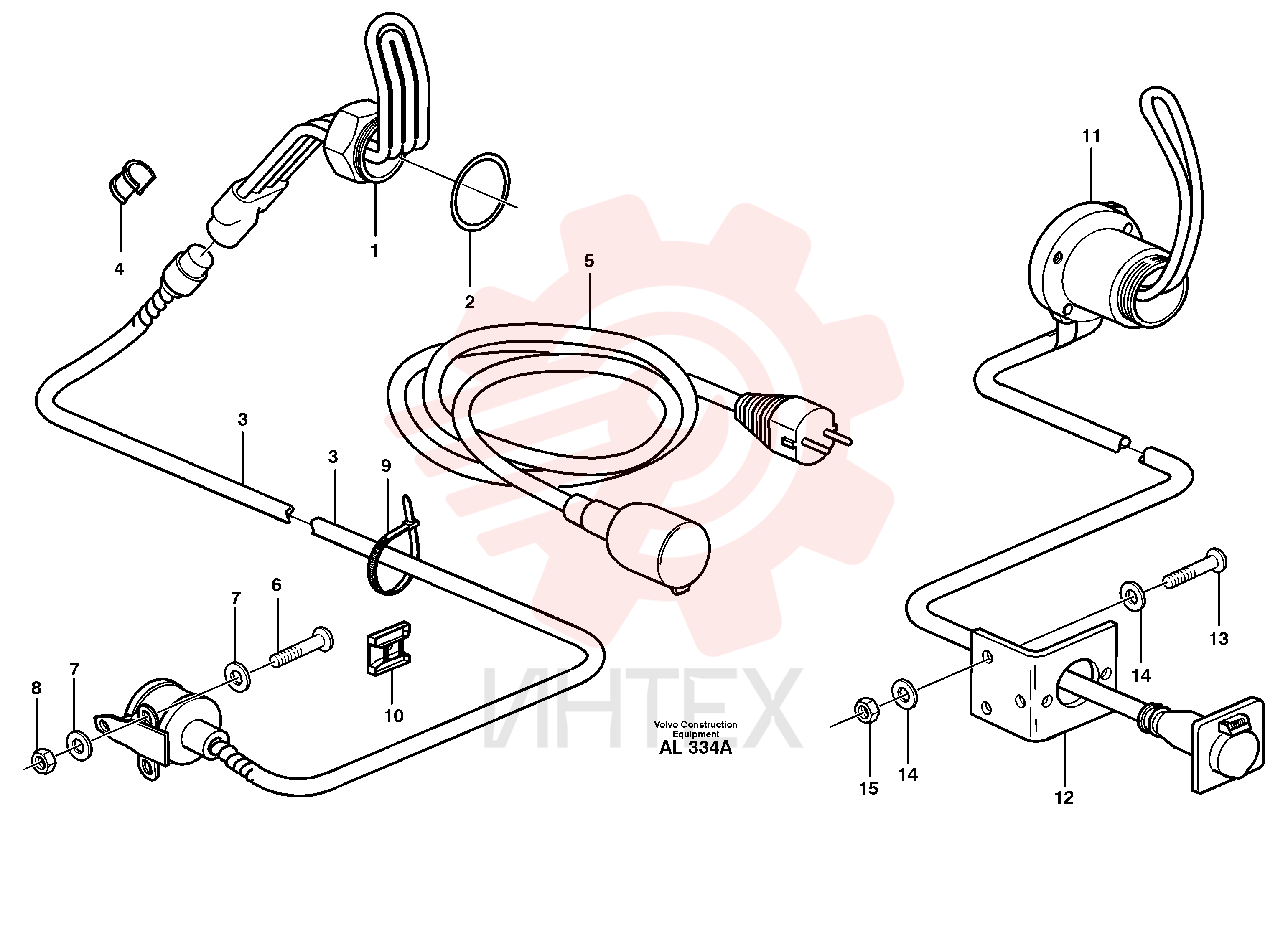 Engine heater VOE 4898721