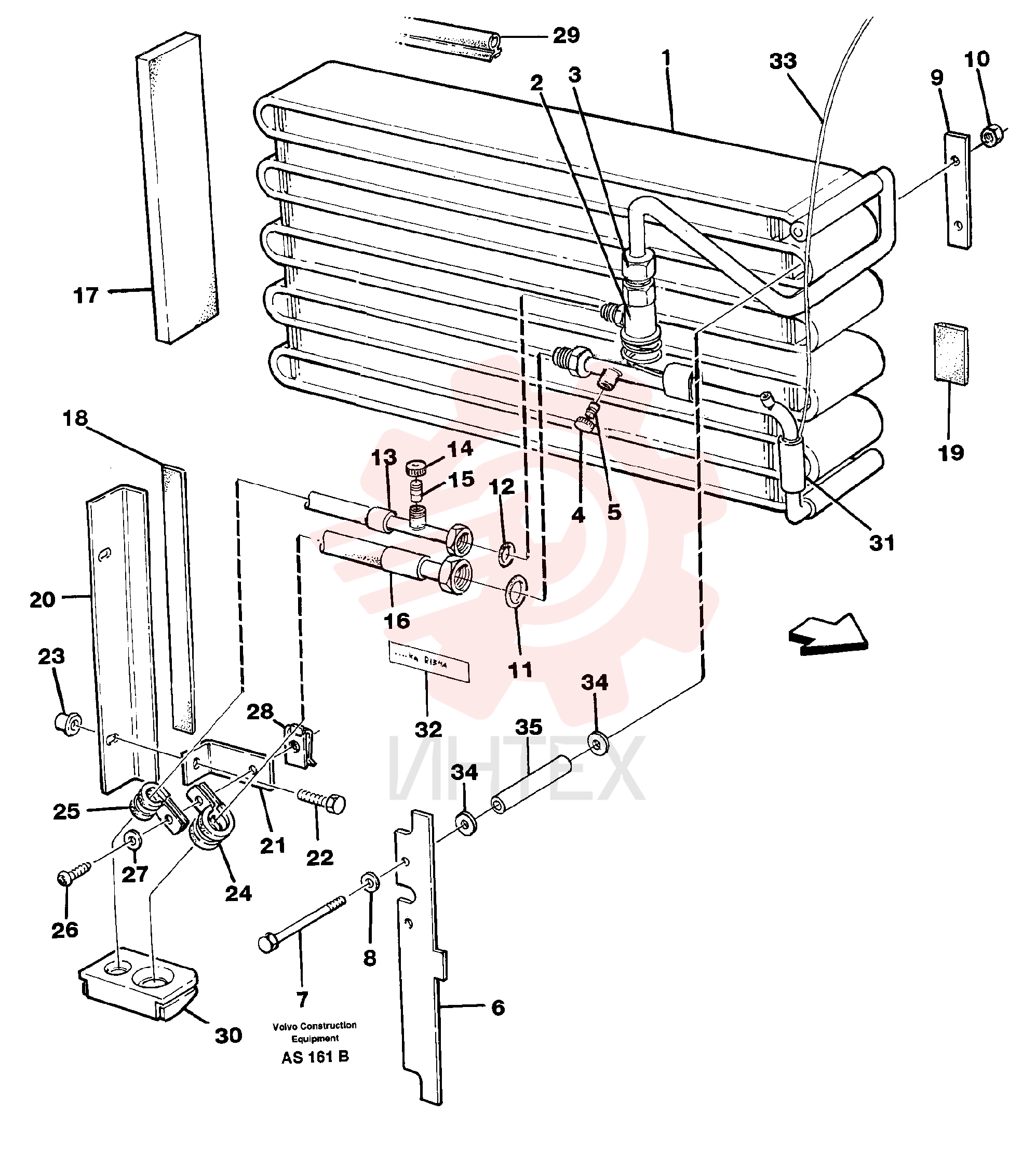 Evaporator VOE 11104083 (1)
