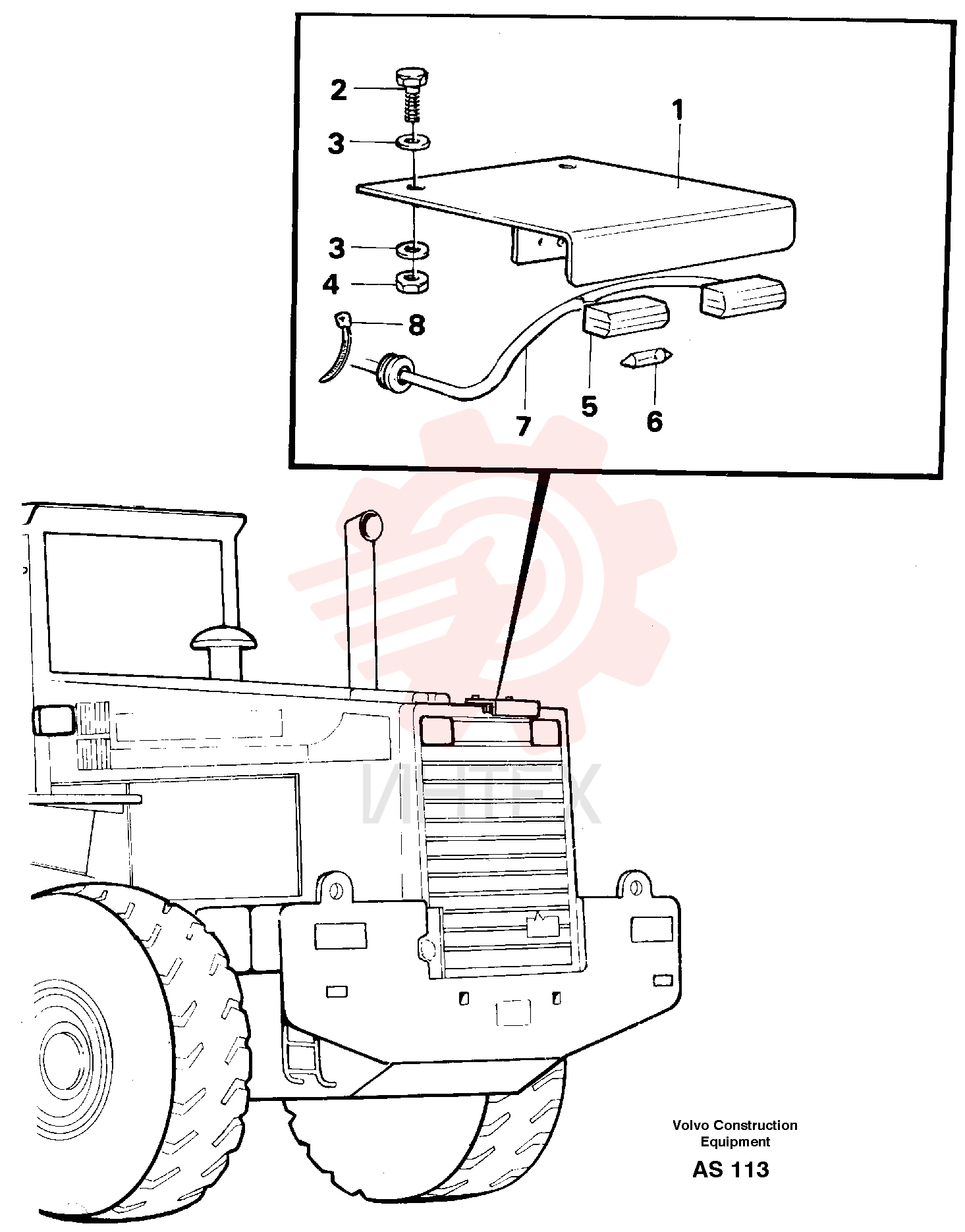 Lamp plate VOE 11101286 (1)