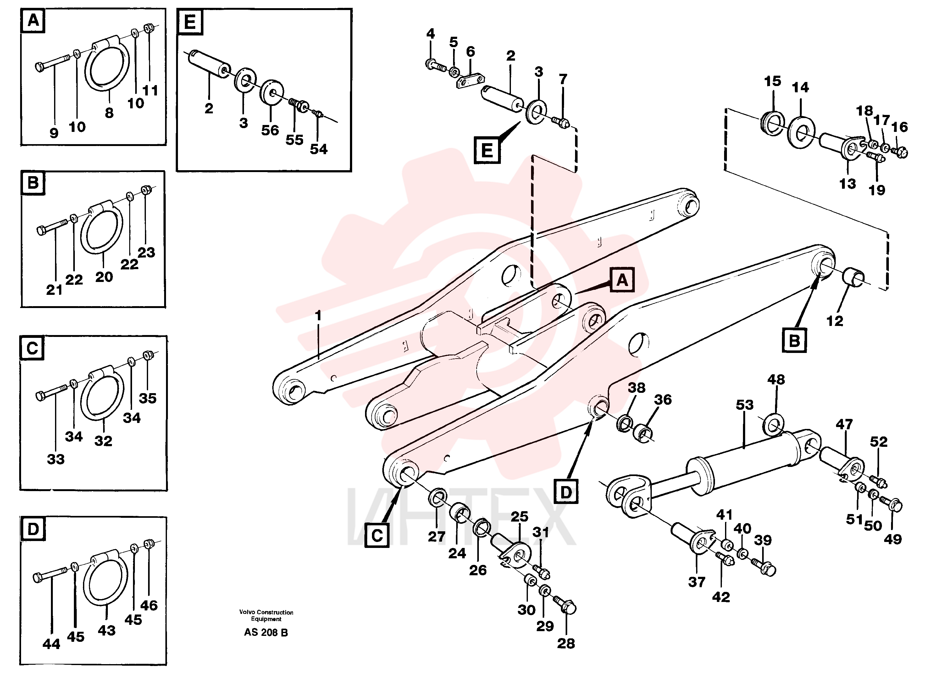 Lifting frame work VOE 11101386