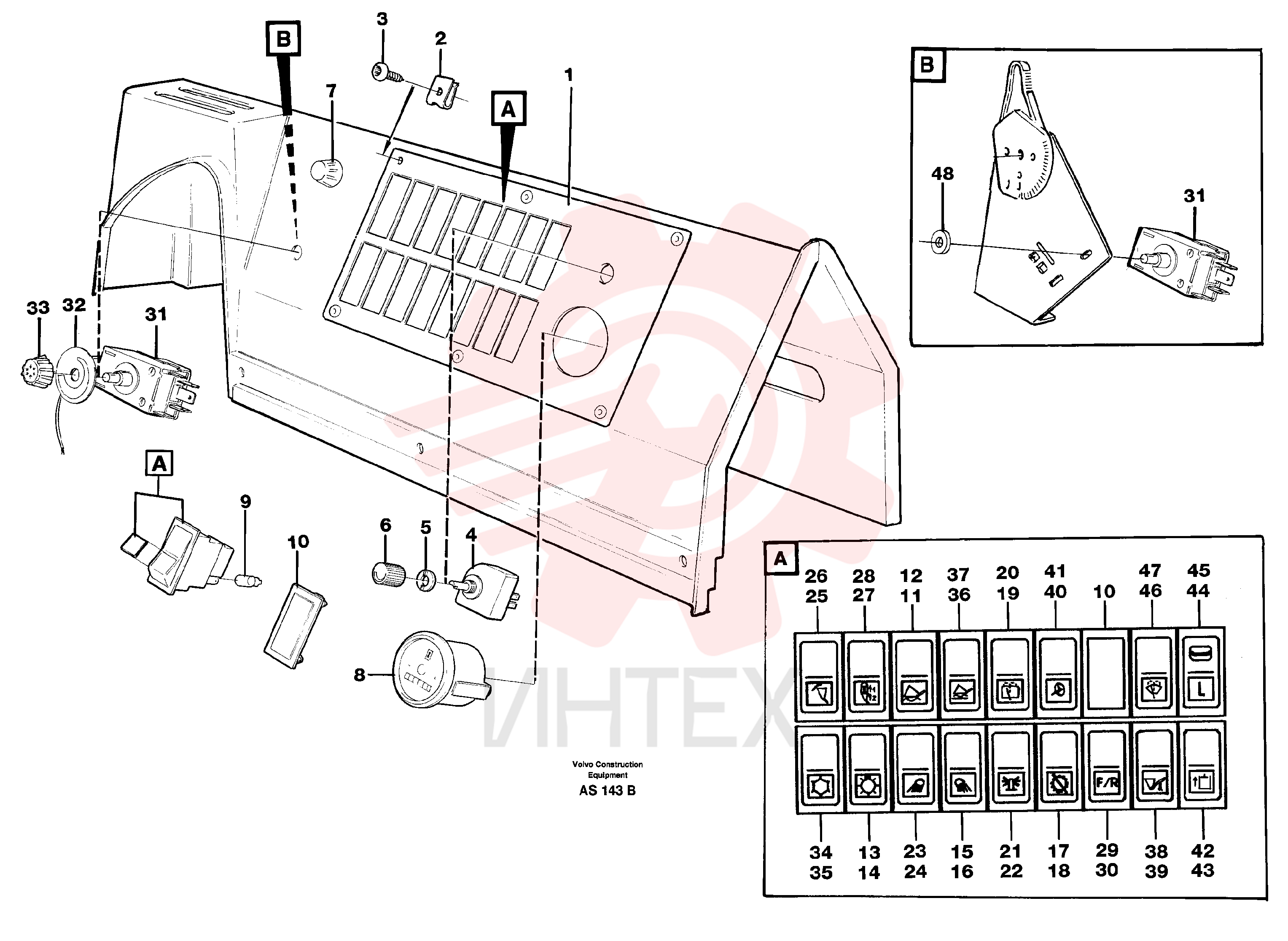 Panel plate VOE 11007078